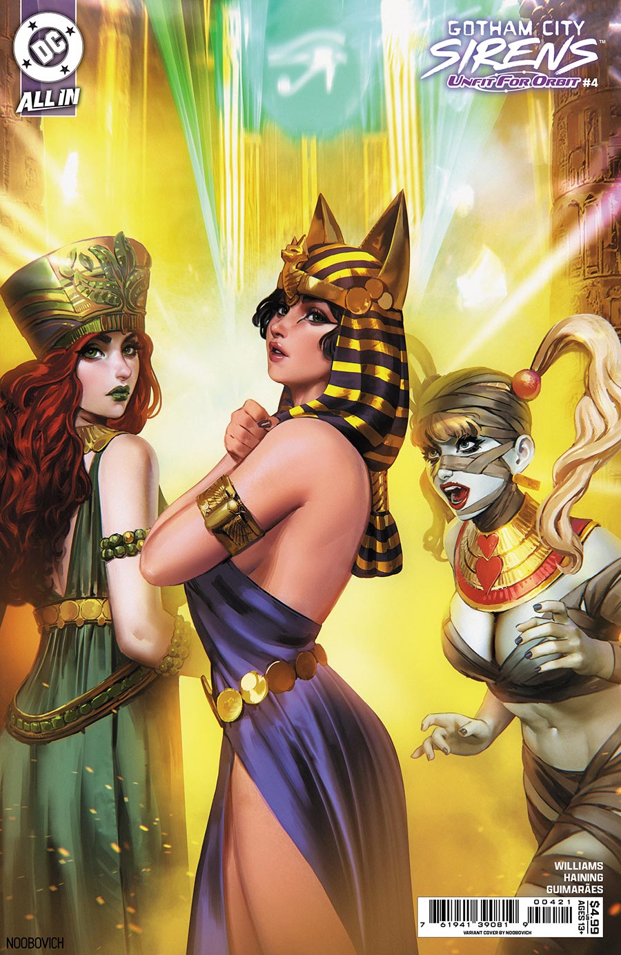 Gotham City Sirens Unfit For Orbit #4 Cover B Variant Noobovich Card Stock Cover (DC All In)