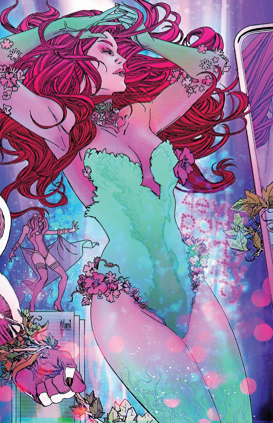 Gotham City Sirens Unfit For Orbit #4 Cover D Variant Guillem March Connecting Kalanorian Foil Cover (DC All In)