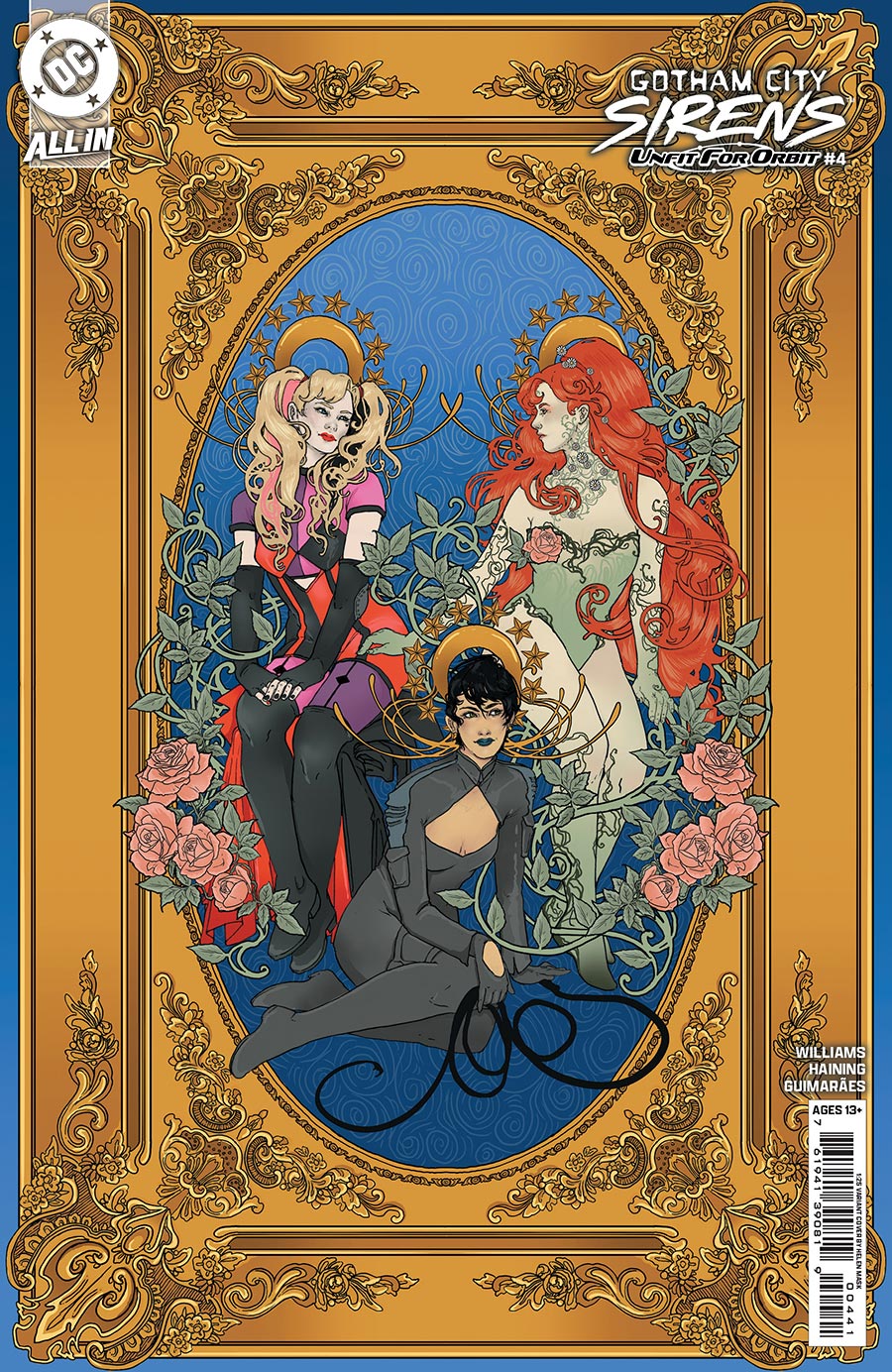 Gotham City Sirens Unfit For Orbit #4 Cover E Incentive Helen Mask Card Stock Variant Cover (DC All In)