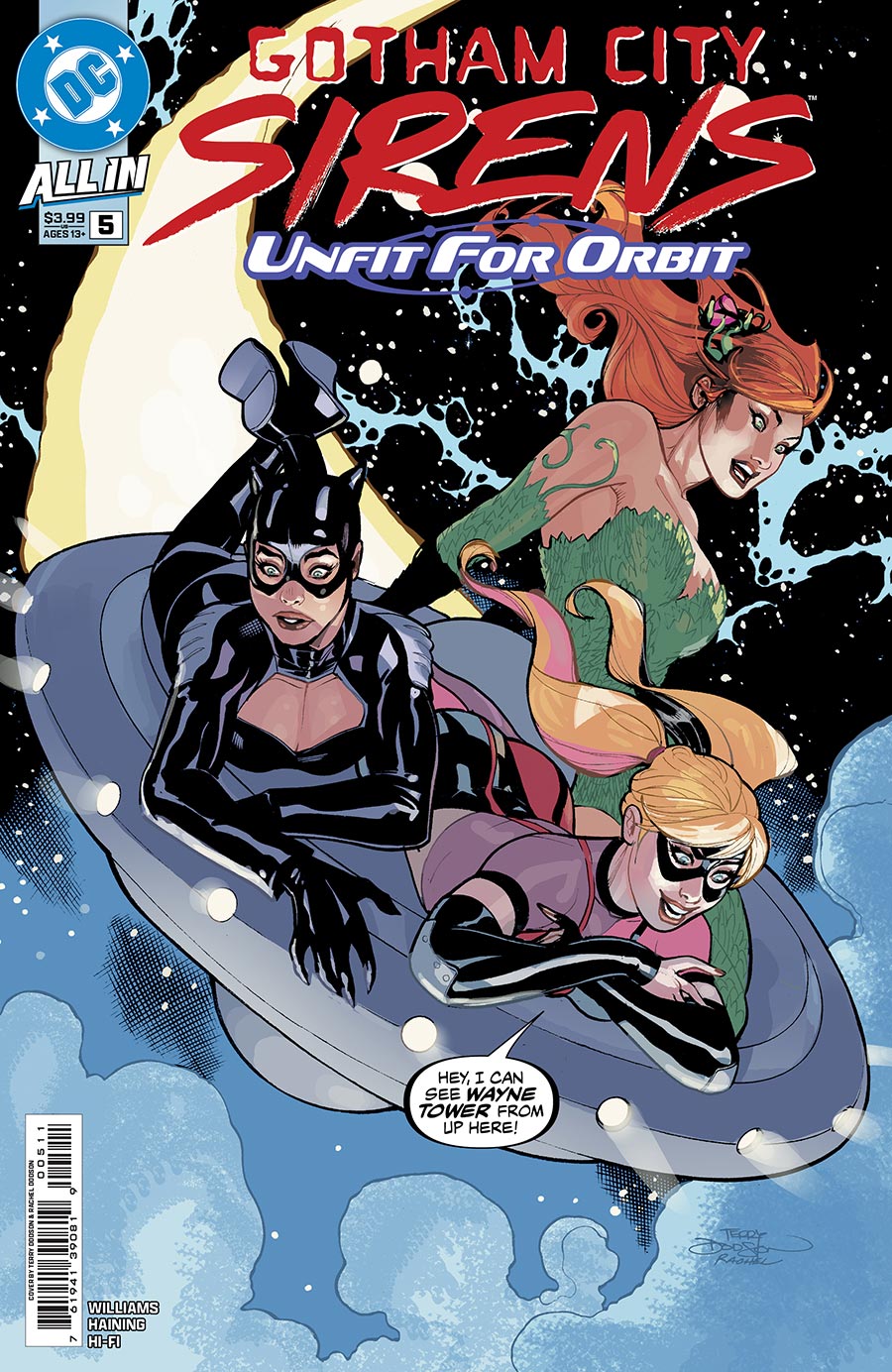 Gotham City Sirens Unfit For Orbit #5 Cover A Regular Terry Dodson & Rachel Dodson Cover (DC All In)