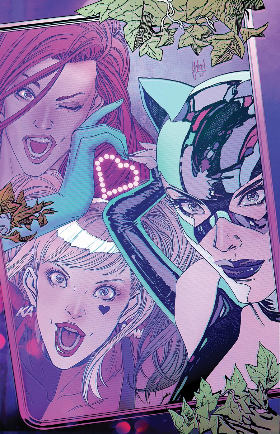 Gotham City Sirens Unfit For Orbit #5 Cover D Variant Guillem March Connecting Kalanorian Foil Cover (DC All In)