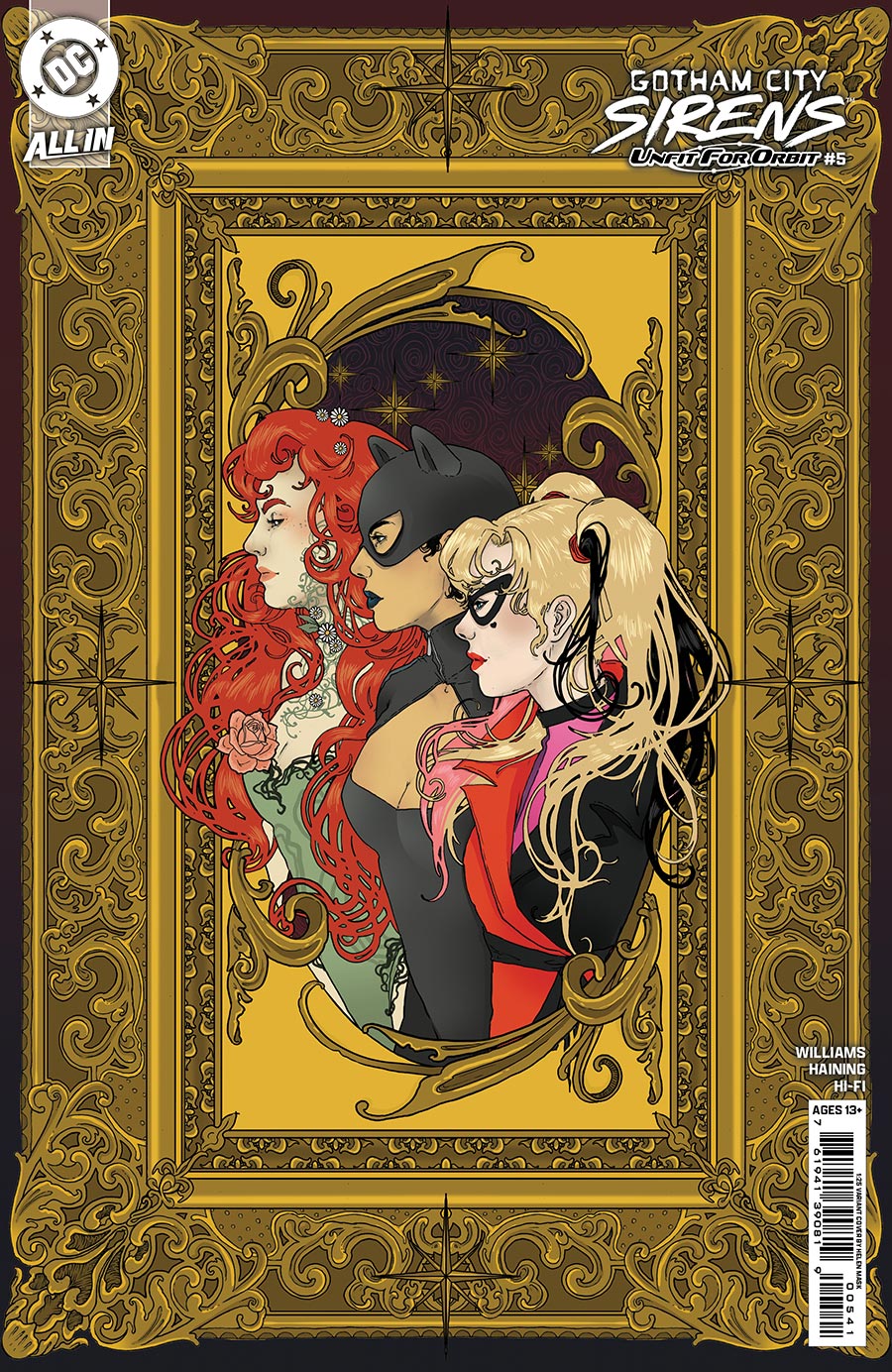 Gotham City Sirens Unfit For Orbit #5 Cover E Incentive Helen Mask Card Stock Variant Cover (DC All In)