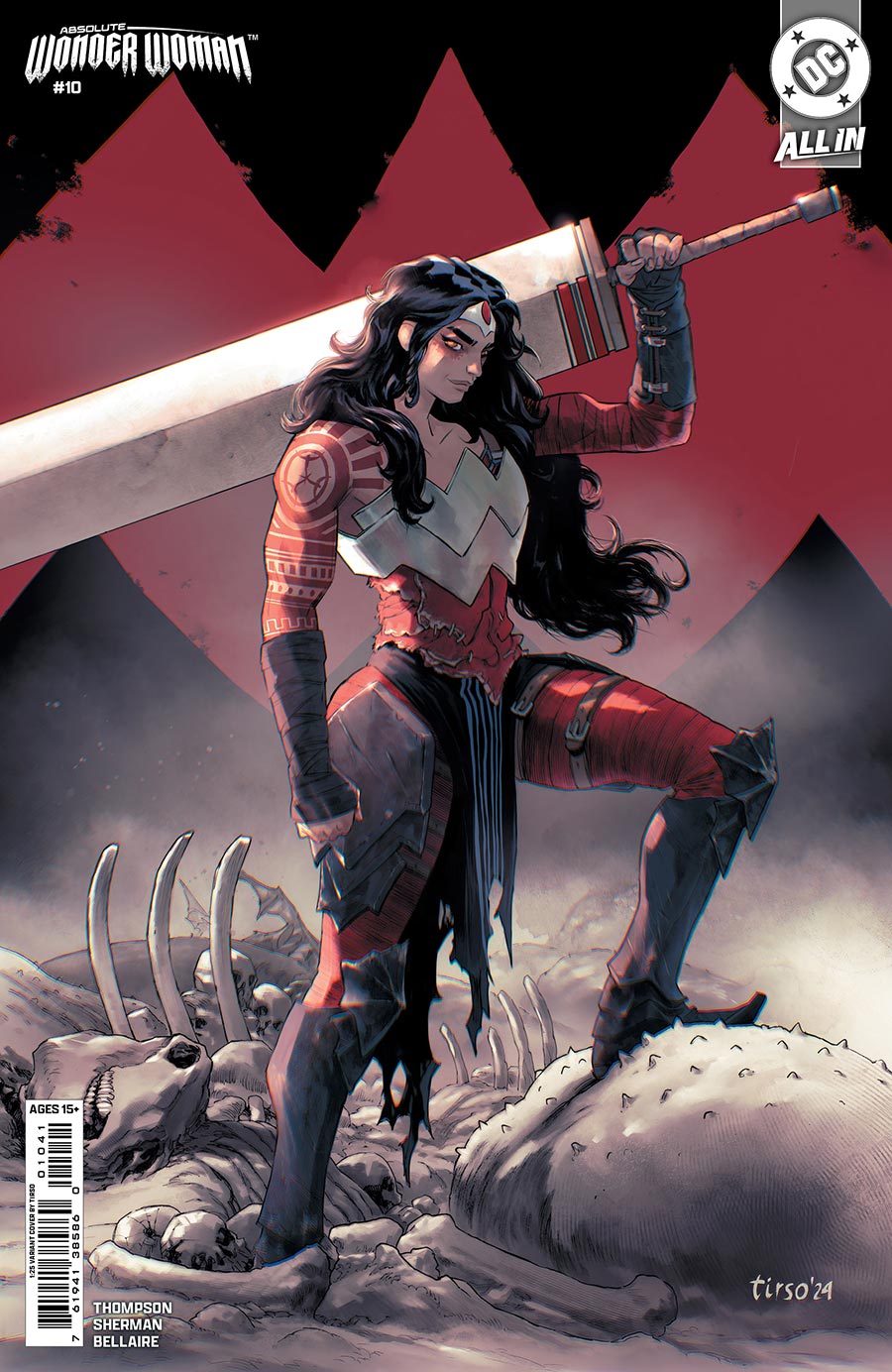 Absolute Wonder Woman #10 Cover D Incentive Tirso Card Stock Variant Cover (DC All In)