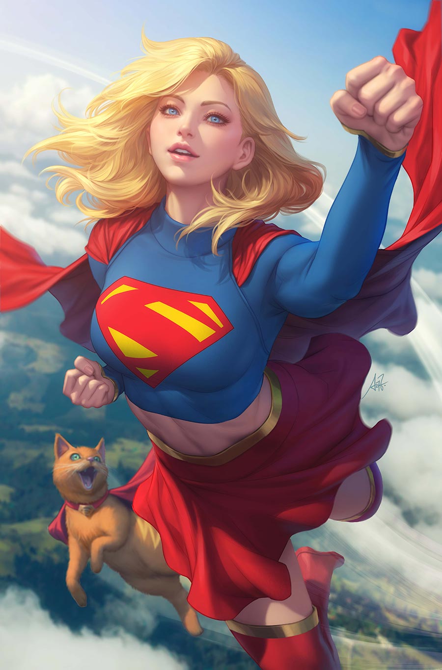 Supergirl Vol 8 #3 Cover B Variant Stanley Artgerm Lau Card Stock Cover (DC All In)