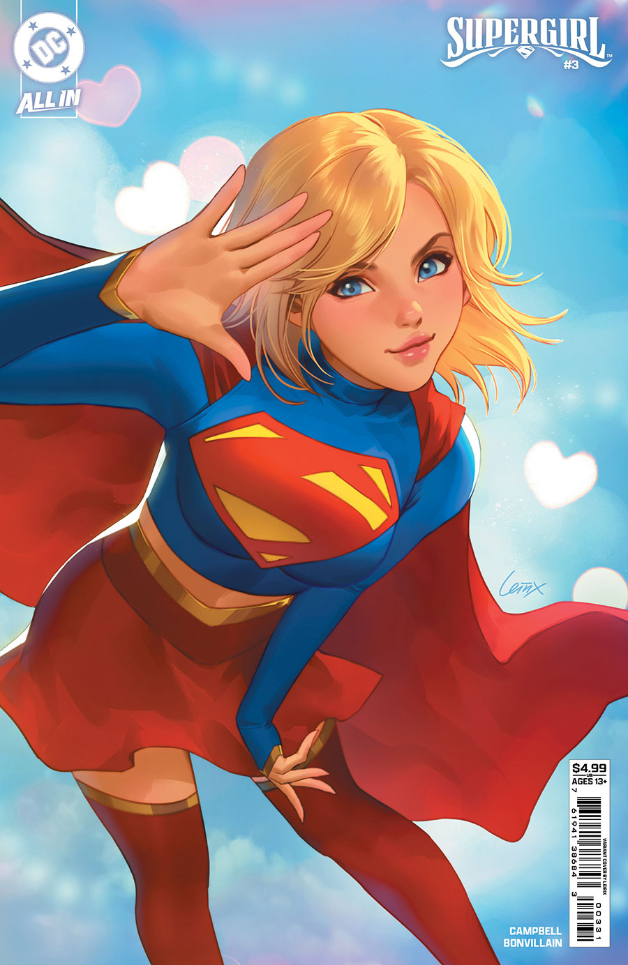 Supergirl Vol 8 #3 Cover C Variant Lesley Leirix Li Card Stock Cover (DC All In)