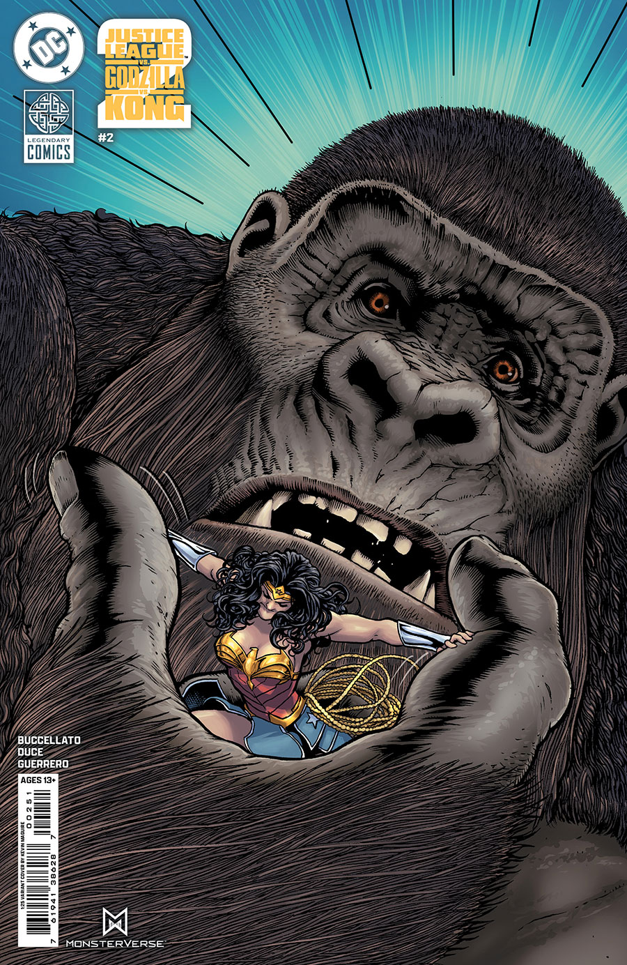 Justice League vs Godzilla vs Kong 2 #2 Cover E Incentive Kevin Maguire Card Stock Variant Cover