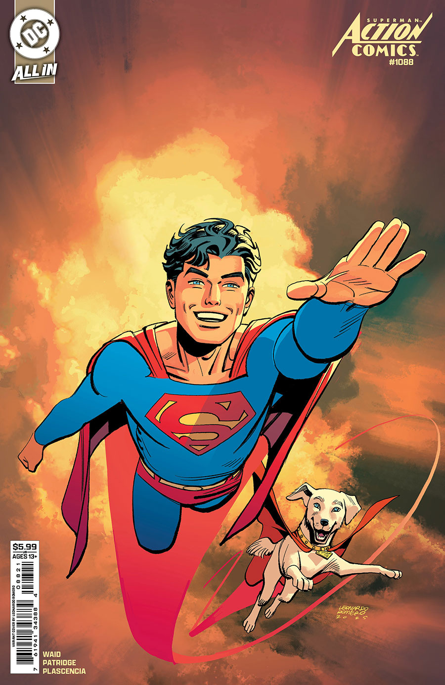 Action Comics Vol 2 #1088 Cover B Variant Leonardo Romero Card Stock Cover (DC All In)