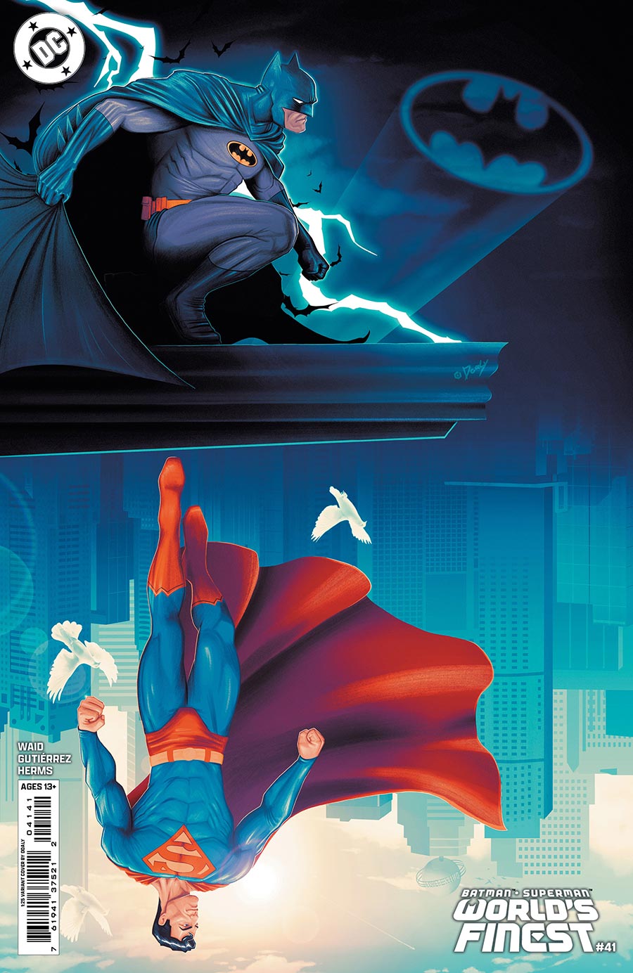 Batman Superman Worlds Finest #41 Cover E Incentive Doaly Card Stock Variant Cover