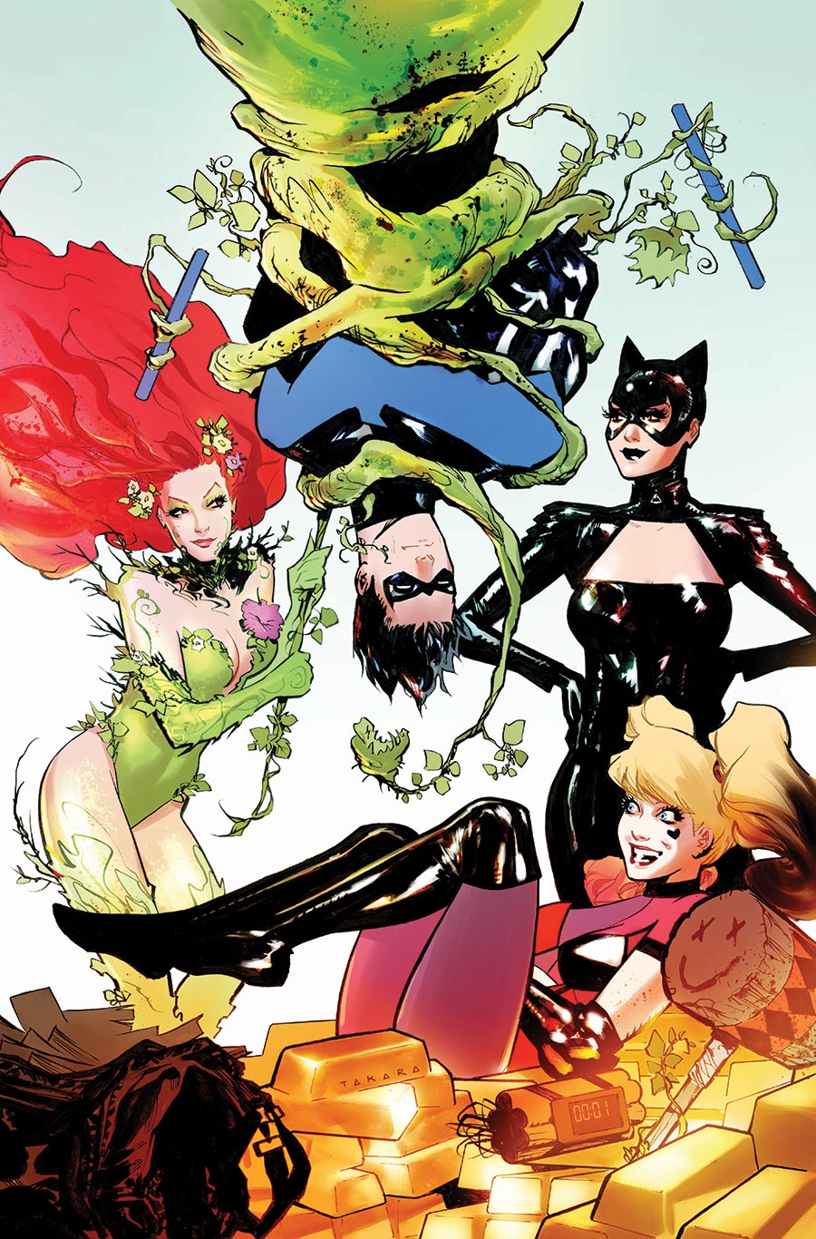 Nightwing Vol 4 #128 Cover D Variant Marcio Takara Gotham City Sirens Card Stock Cover (DC All In)