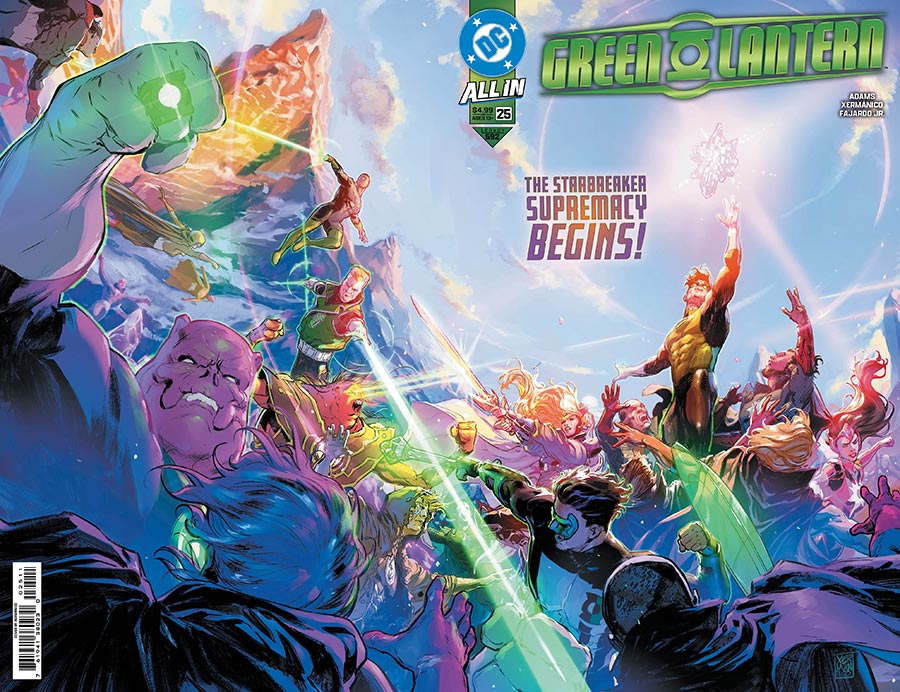 Green Lantern Vol 8 #25 Cover A Regular Xermanico Wraparound Cover (DC All In)(Starbreaker Supremacy Part 1)