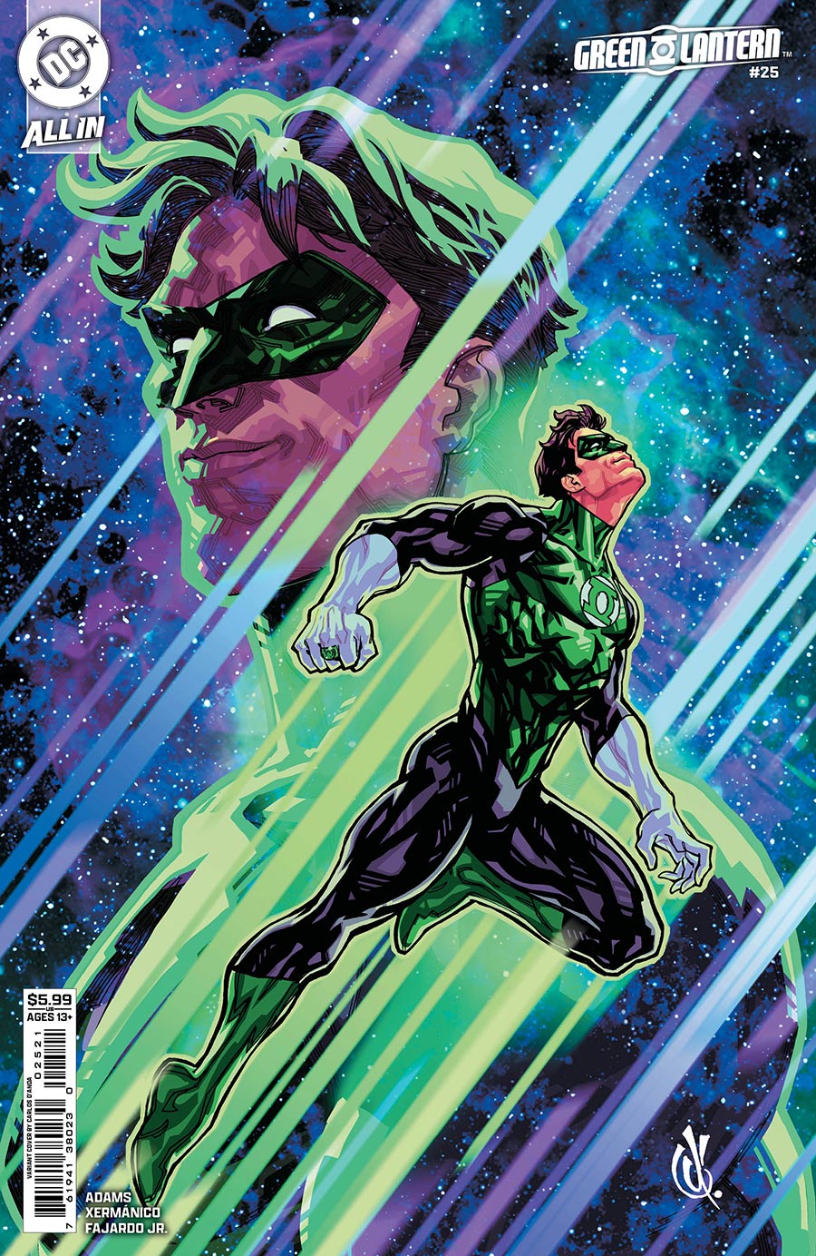 Green Lantern Vol 8 #25 Cover B Variant Carlos Danda Card Stock Cover (DC All In)(Starbreaker Supremacy Part 1)