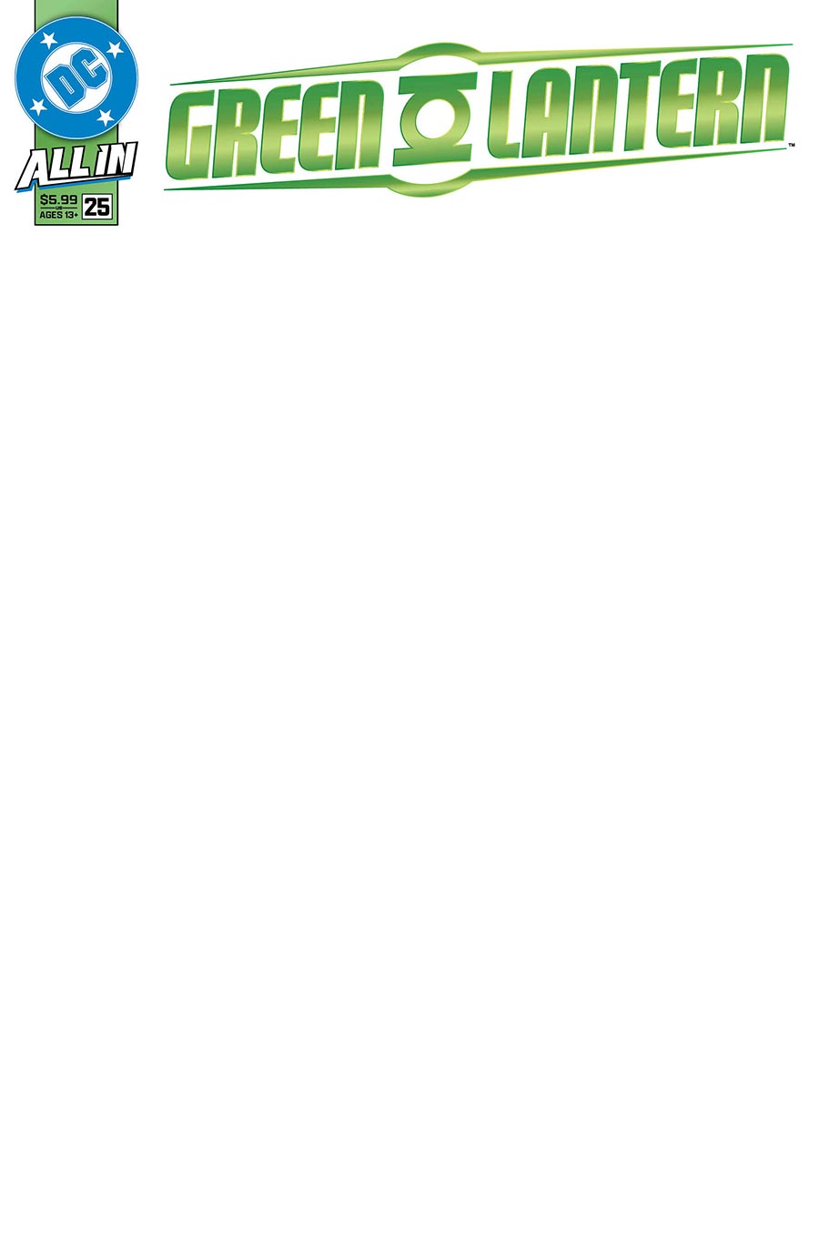 Green Lantern Vol 8 #25 Cover E Variant Blank Card Stock Cover (DC All In)(Starbreaker Supremacy Part 1)