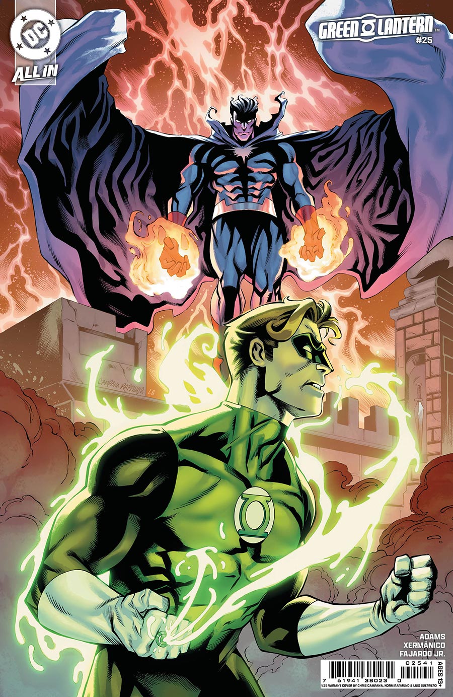 Green Lantern Vol 8 #25 Cover G Incentive Chris Campana Card Stock Variant Cover (DC All In)(Starbreaker Supremacy Part 1)
