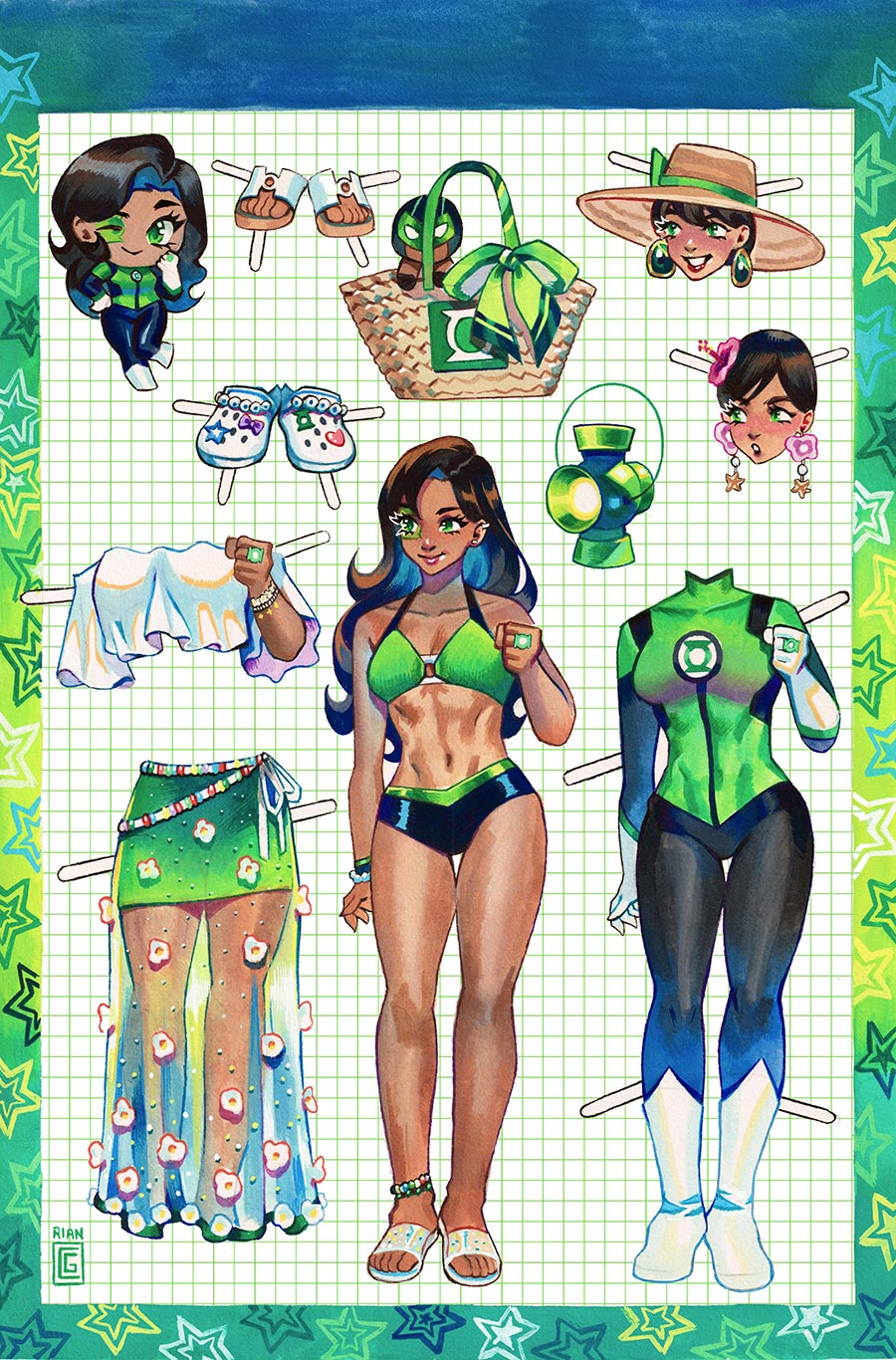 Green Lantern Corps Vol 4 #6 Cover C Variant Rian Gonzales Card Stock Cover (DC All In)
