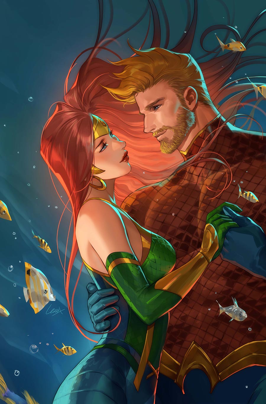 Aquaman Vol 7 #7 Cover C Variant Lesley Leirix Li Card Stock Cover (DC All In)