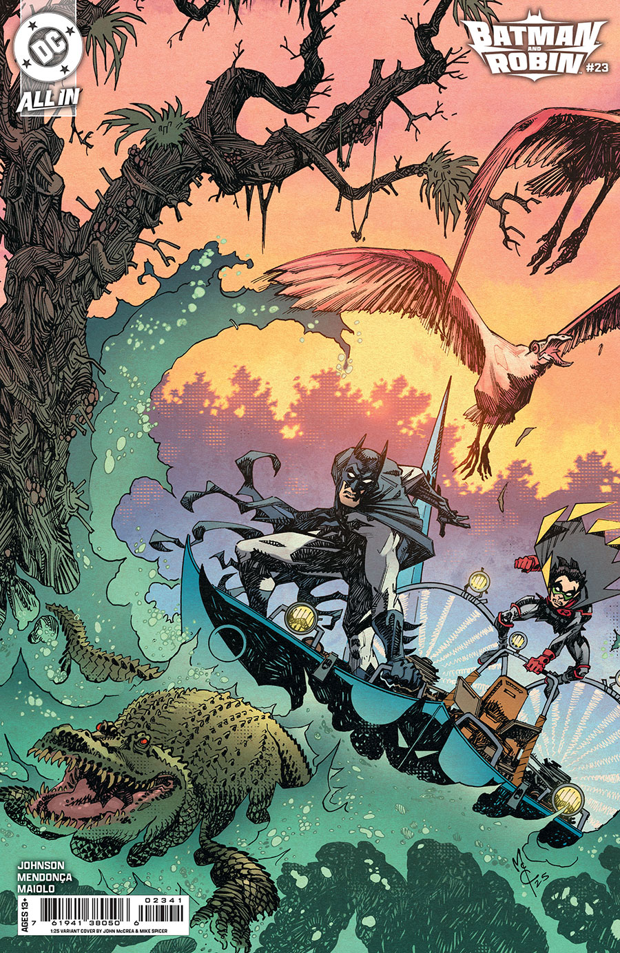 Batman And Robin Vol 3 #23 Cover E Incentive John McCrea Card Stock Variant Cover (DC All In)