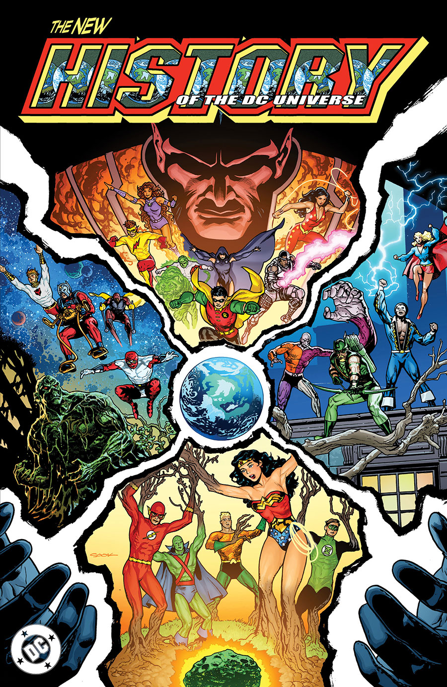 New History Of The DC Universe #2 Cover E Variant Ryan Sook Foil Cover