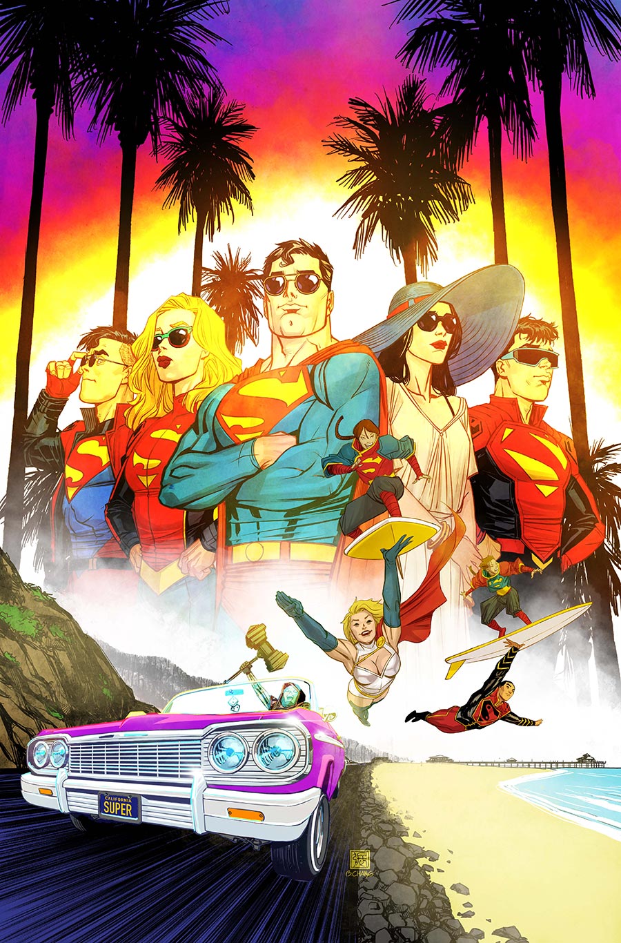 DCs Kal-El-Fornia Love #1 (One Shot) Cover A Regular Bernard Chang Cover