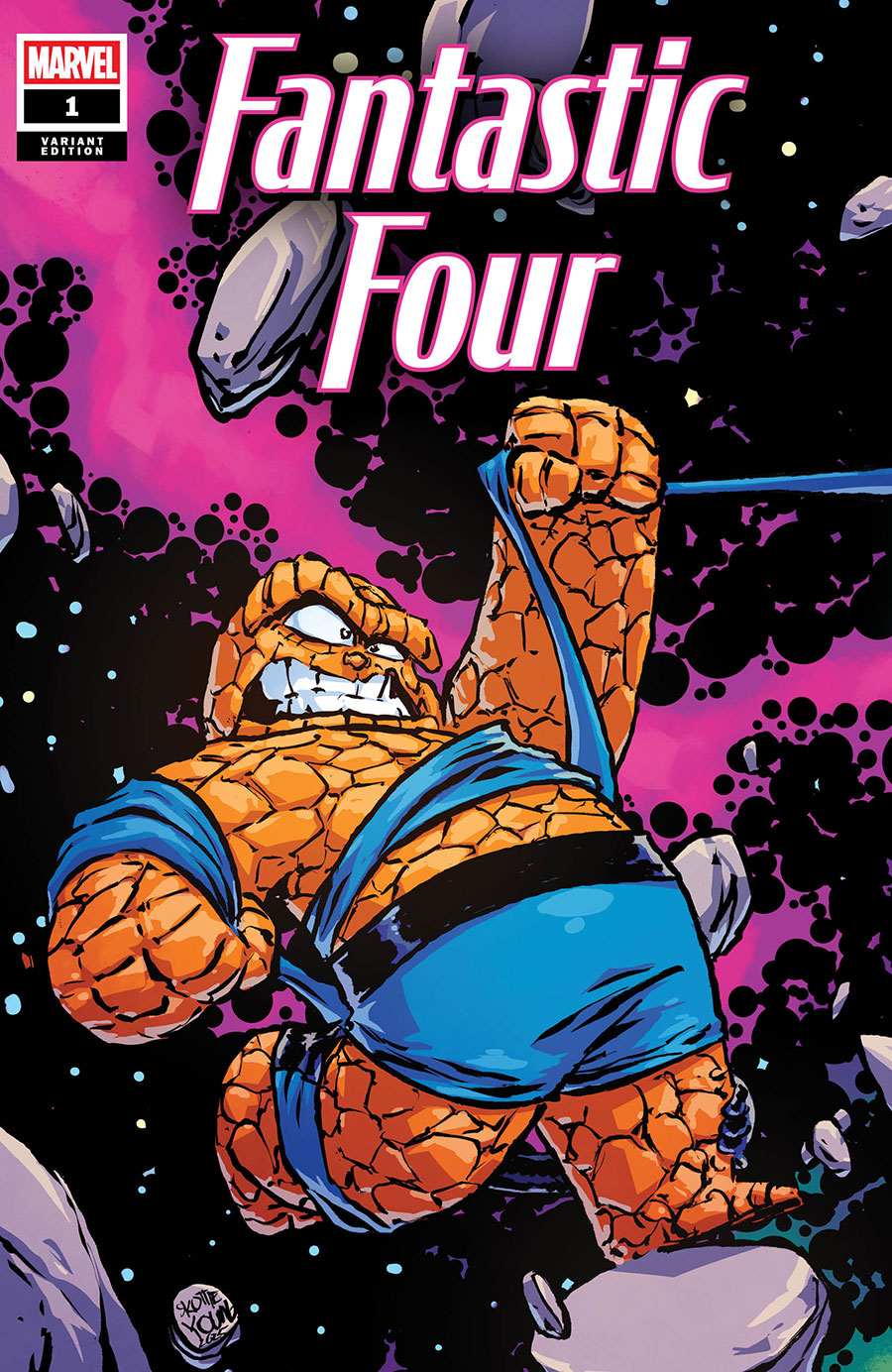 Fantastic Four Vol 8 #1 Cover J Variant Skottie Young 5-Part Connecting Cover