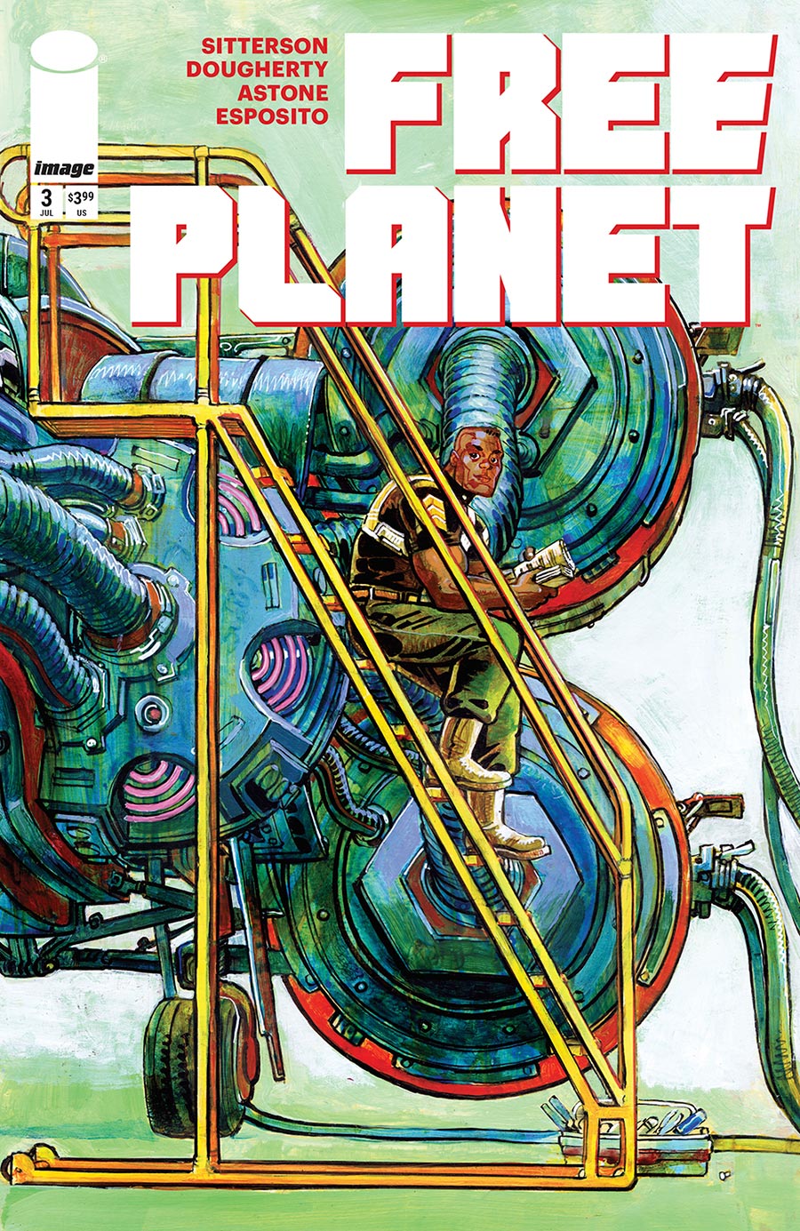 Free Planet #3 Cover B Variant Jed Dougherty Ladder Cover