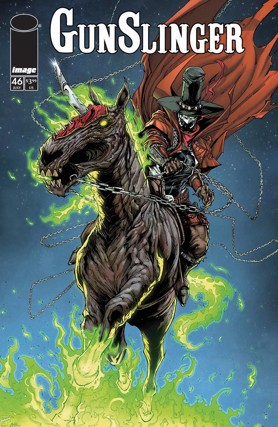 Gunslinger Spawn #46 Cover B Variant Jonathan Uribe Cover