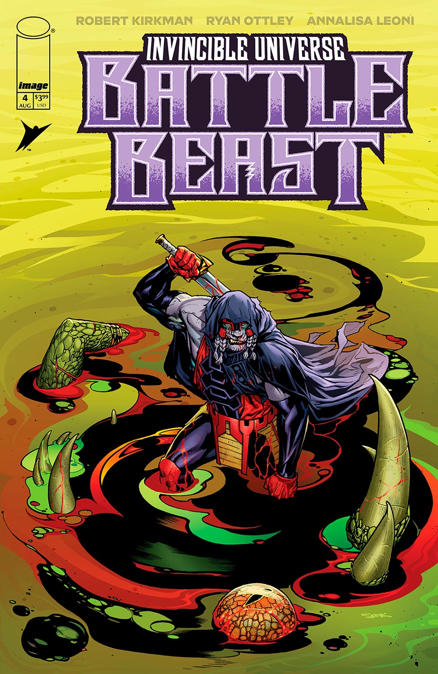 Invincible Universe Battle Beast #4 Cover B Variant Ryan Sook Cover