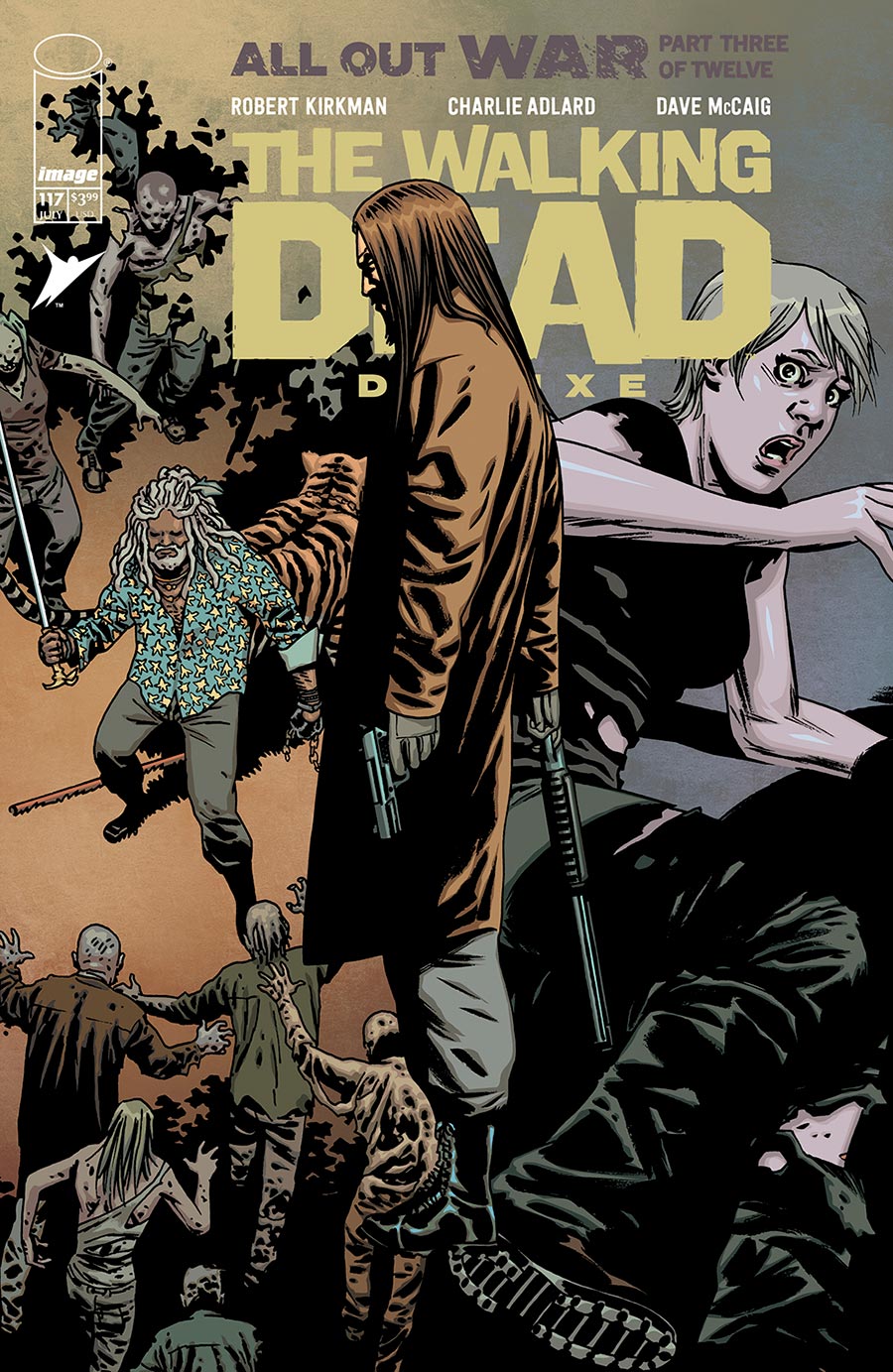 Walking Dead Deluxe #117 Cover B Variant Charlie Adlard & Dave McCaig Cover