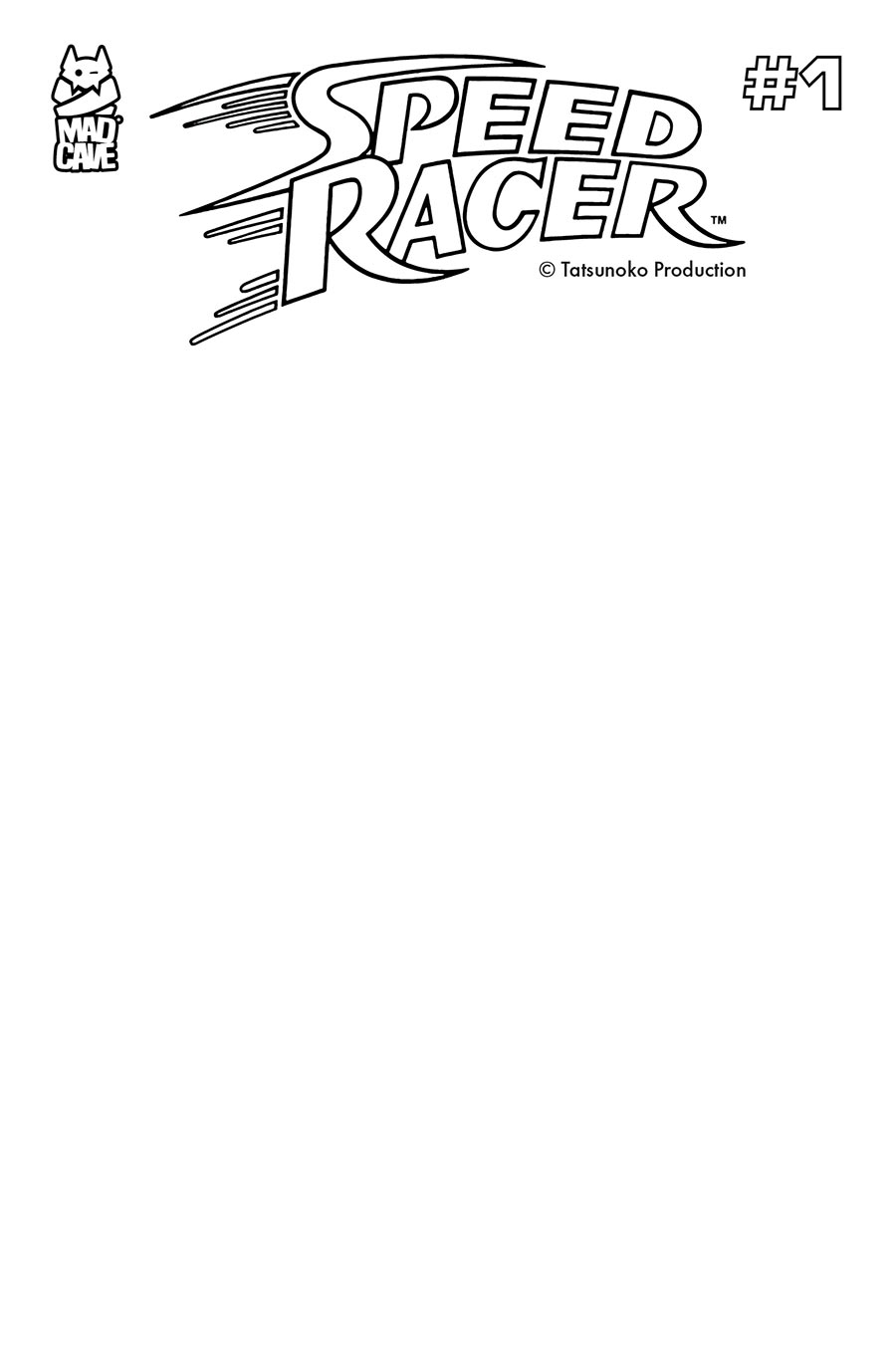 Speed Racer Vol 4 #1 Cover F Variant Blank Cover