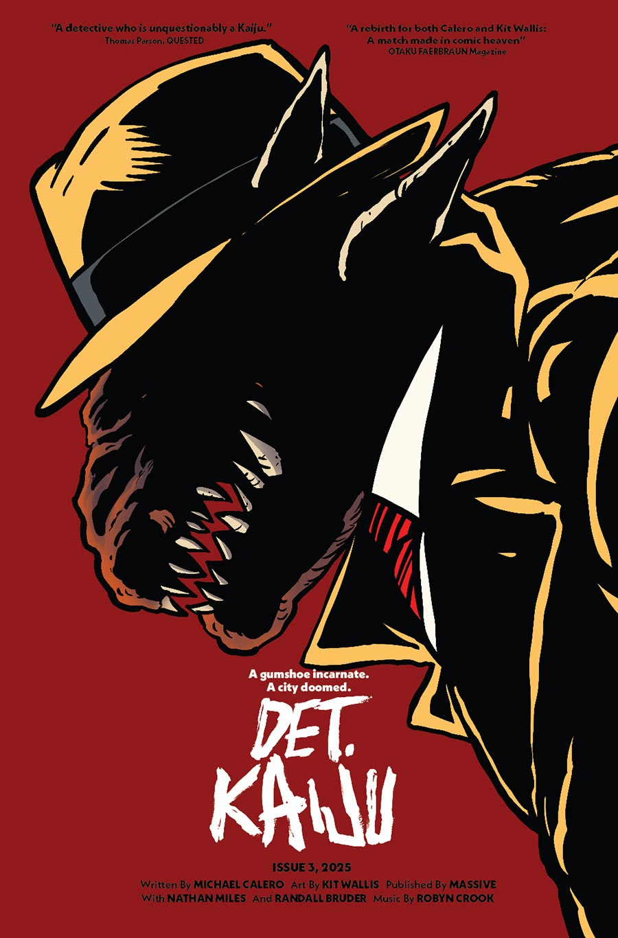 Detective Kaiju #3 Cover C Variant Michael Calero Homage Cover