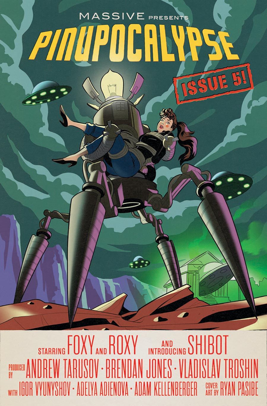 Pinupocalypse #5 Cover B Variant Ryan Pasibe Movie Poster Homage Cover