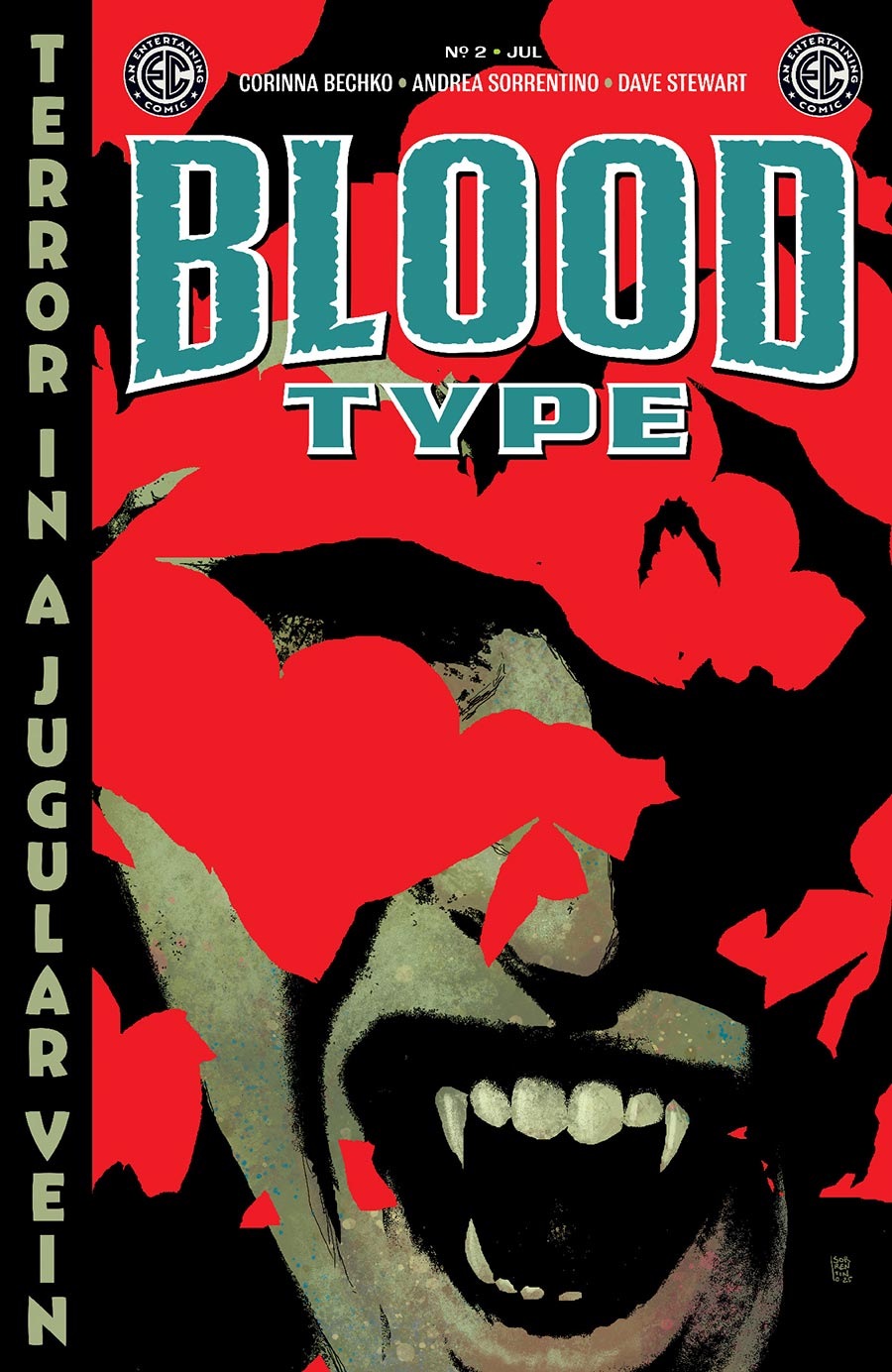 Blood Type #2 Cover B Variant Andrea Sorrentino Cover (EC Comics)