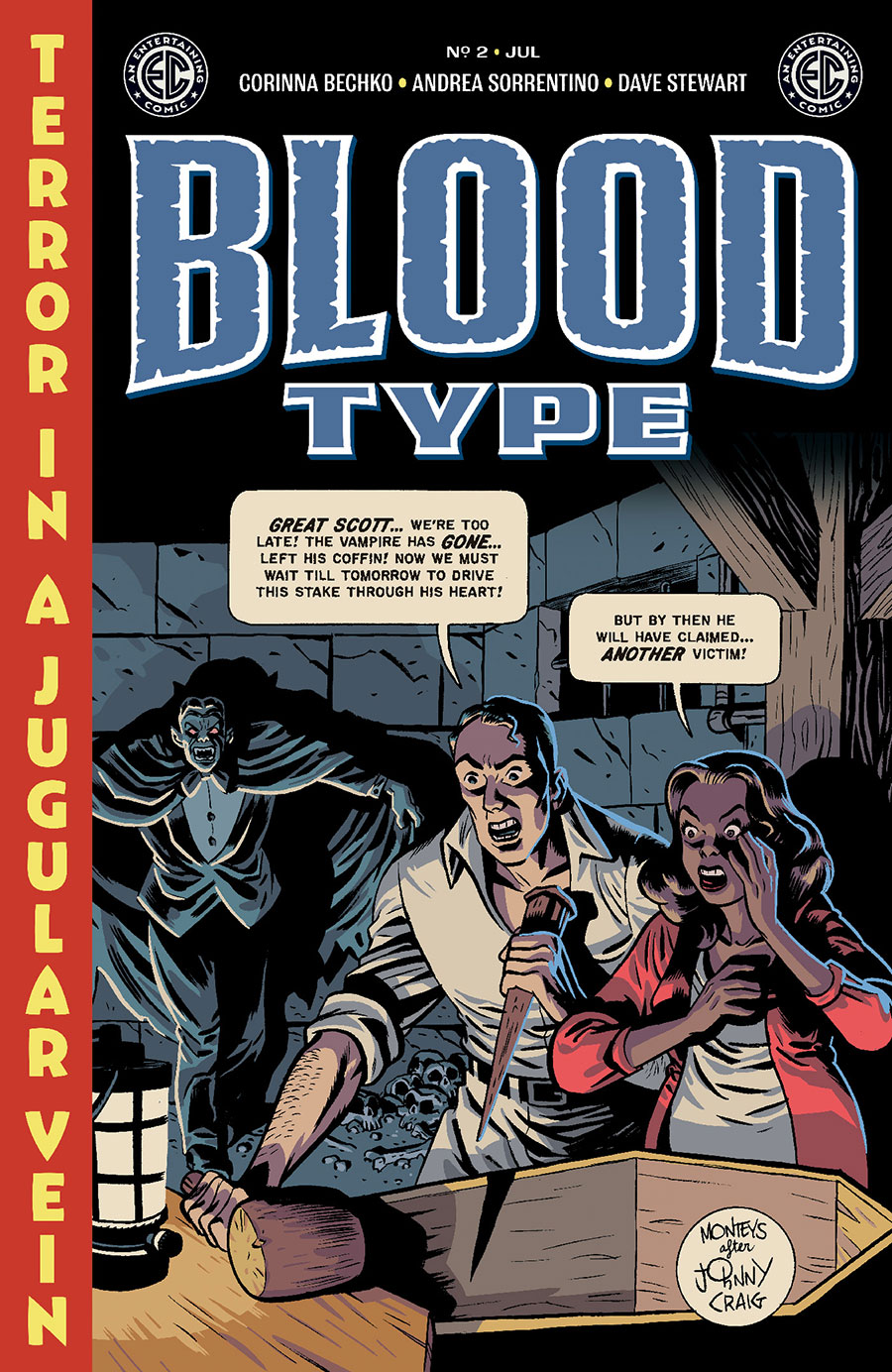 Blood Type #2 Cover C Incentive Albert Monteys EC Homage Variant Cover (EC Comics)