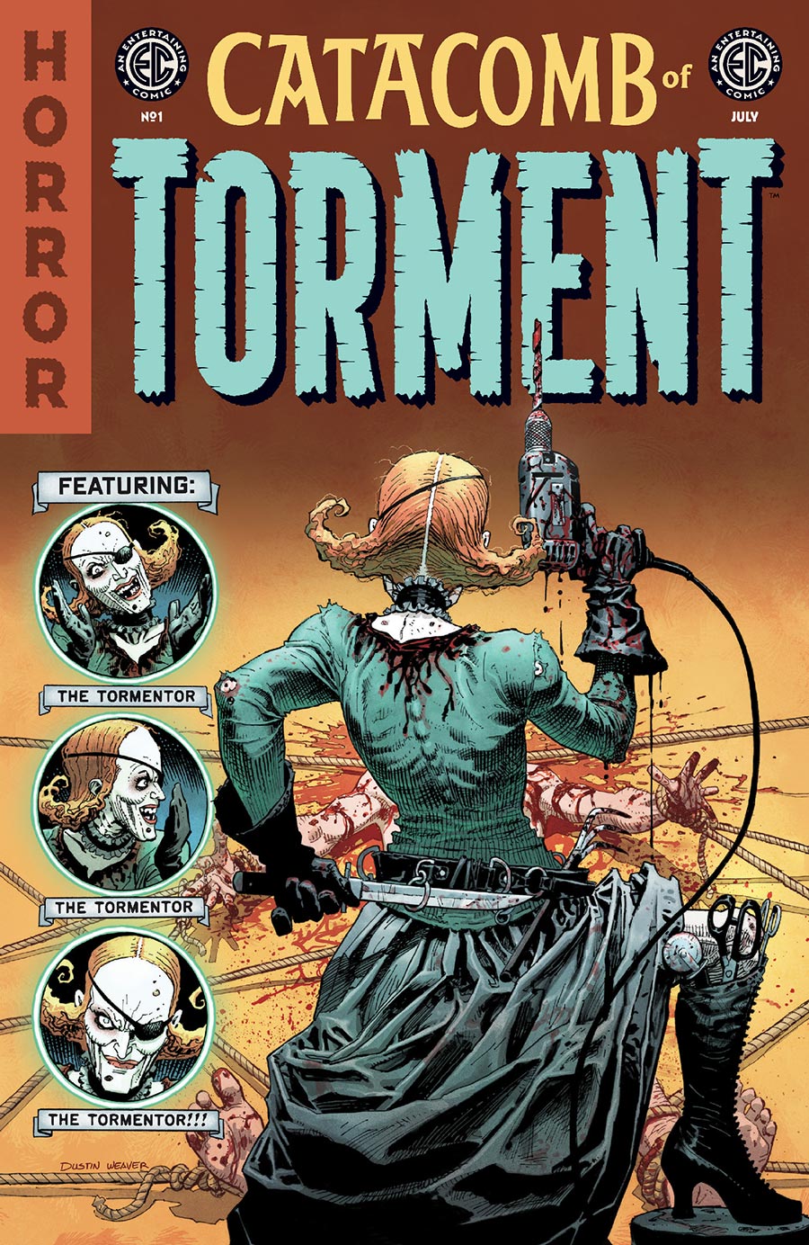 Catacomb Of Torment #1 Cover H Incentive Dustin Weaver Horror Host Variant Cover (EC Comics)