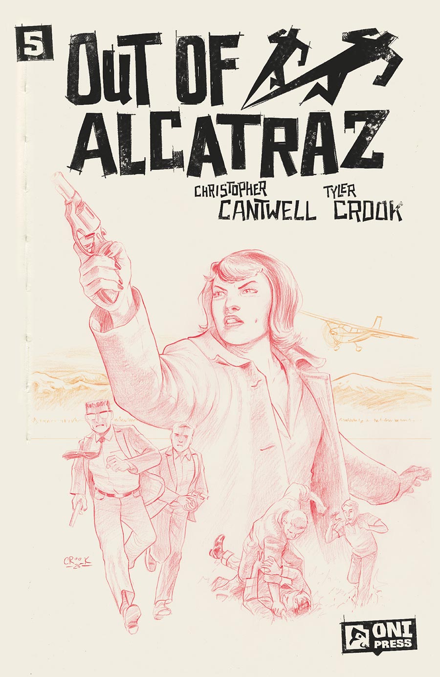 Out Of Alcatraz #5 Cover C Incentive Tyler Crook Sketchbook Variant Cover