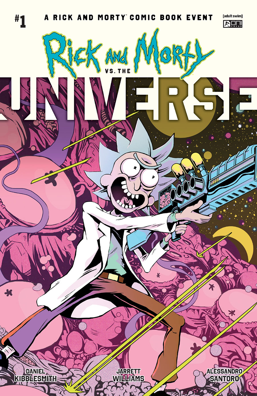 Rick And Morty vs The Universe #1 Cover E Incentive Flops Interlocking Variant Cover