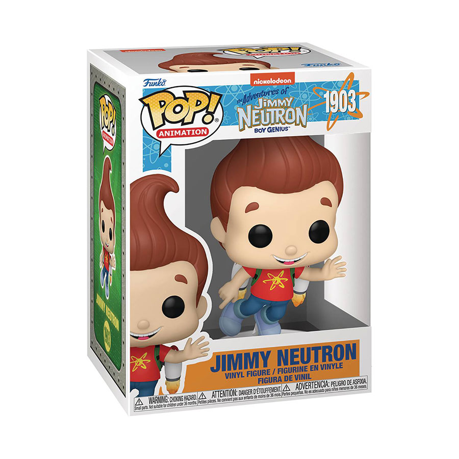 POP Animation Jimmy Neutron Jimmy Neutron With Jet Pack Vinyl Figure