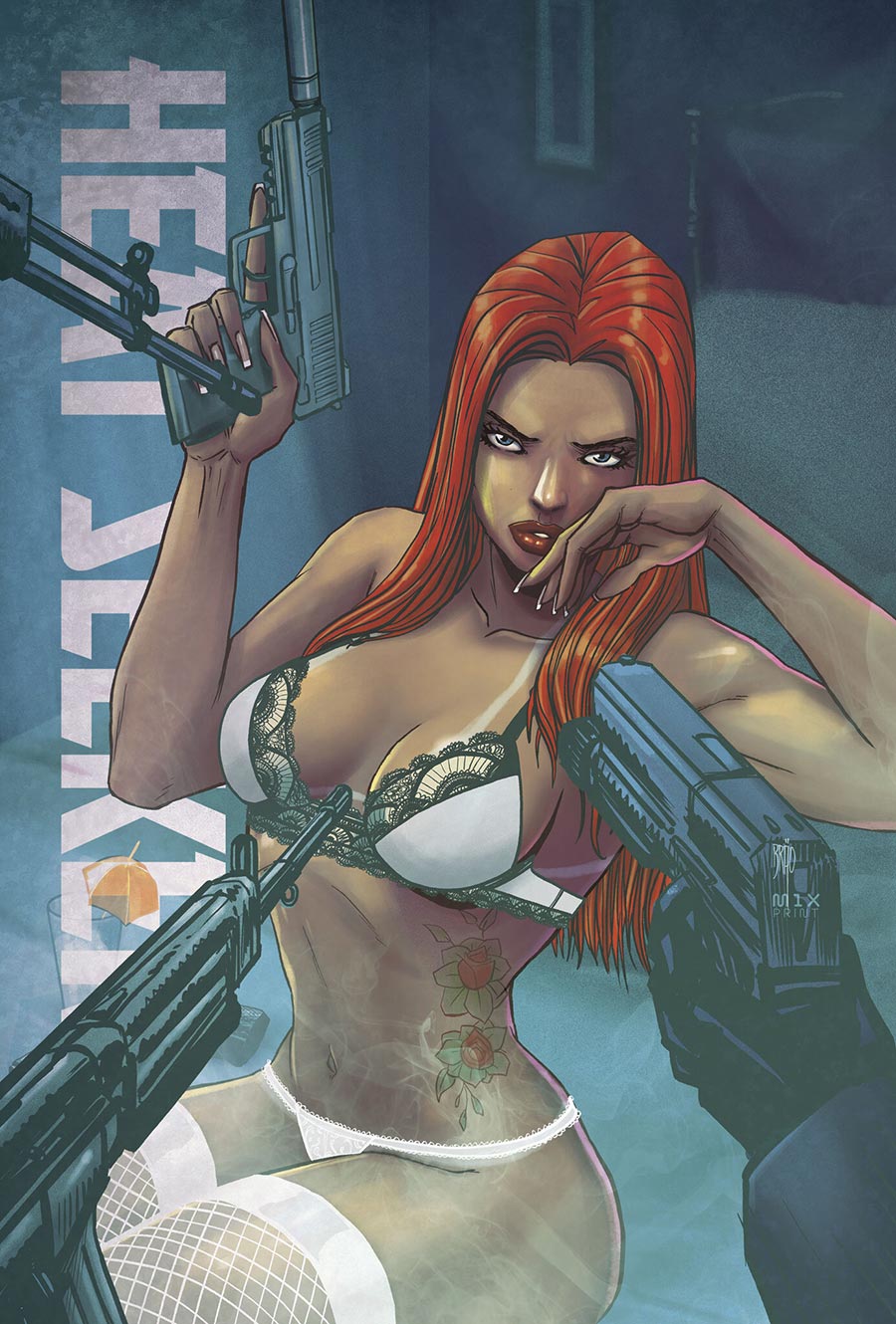 Hard Case Crime Heat Seeker Exposed A Gun Honey Series #1 Cover M Variant Brao Unique Outfit Cover (Filled Randomly)