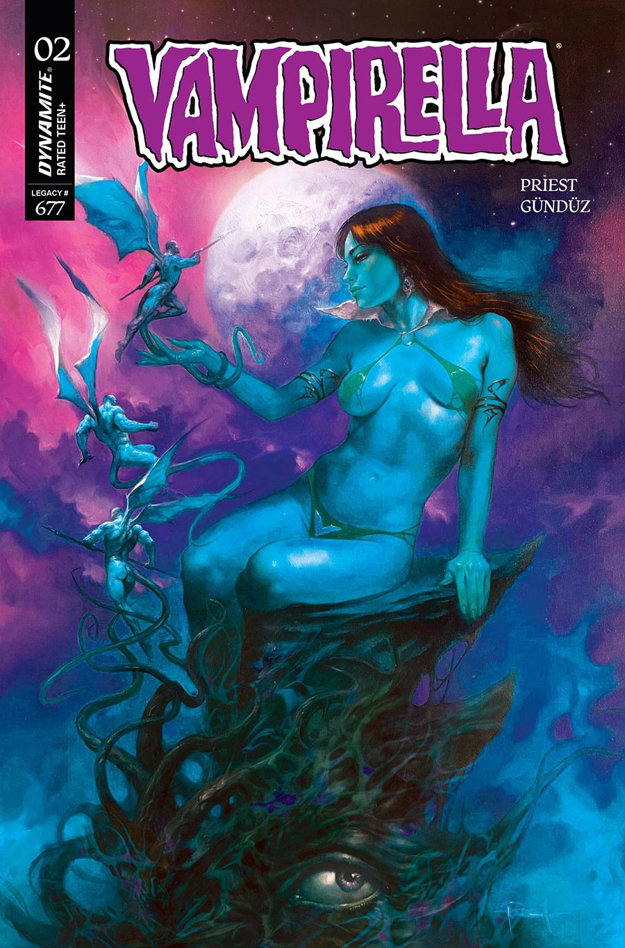 Vampirella Vol 9 #2 Cover Z Variant Lucio Parrillo Ultraviolet Cover