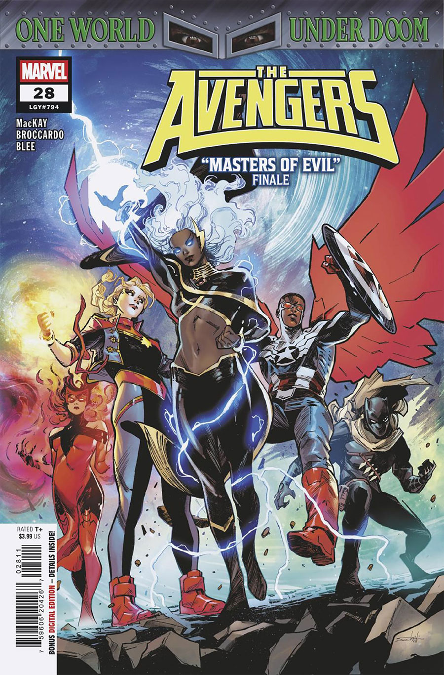 Avengers Vol 8 #28 Cover A Regular Valerio Schiti Cover (One World Under Doom Tie-In)