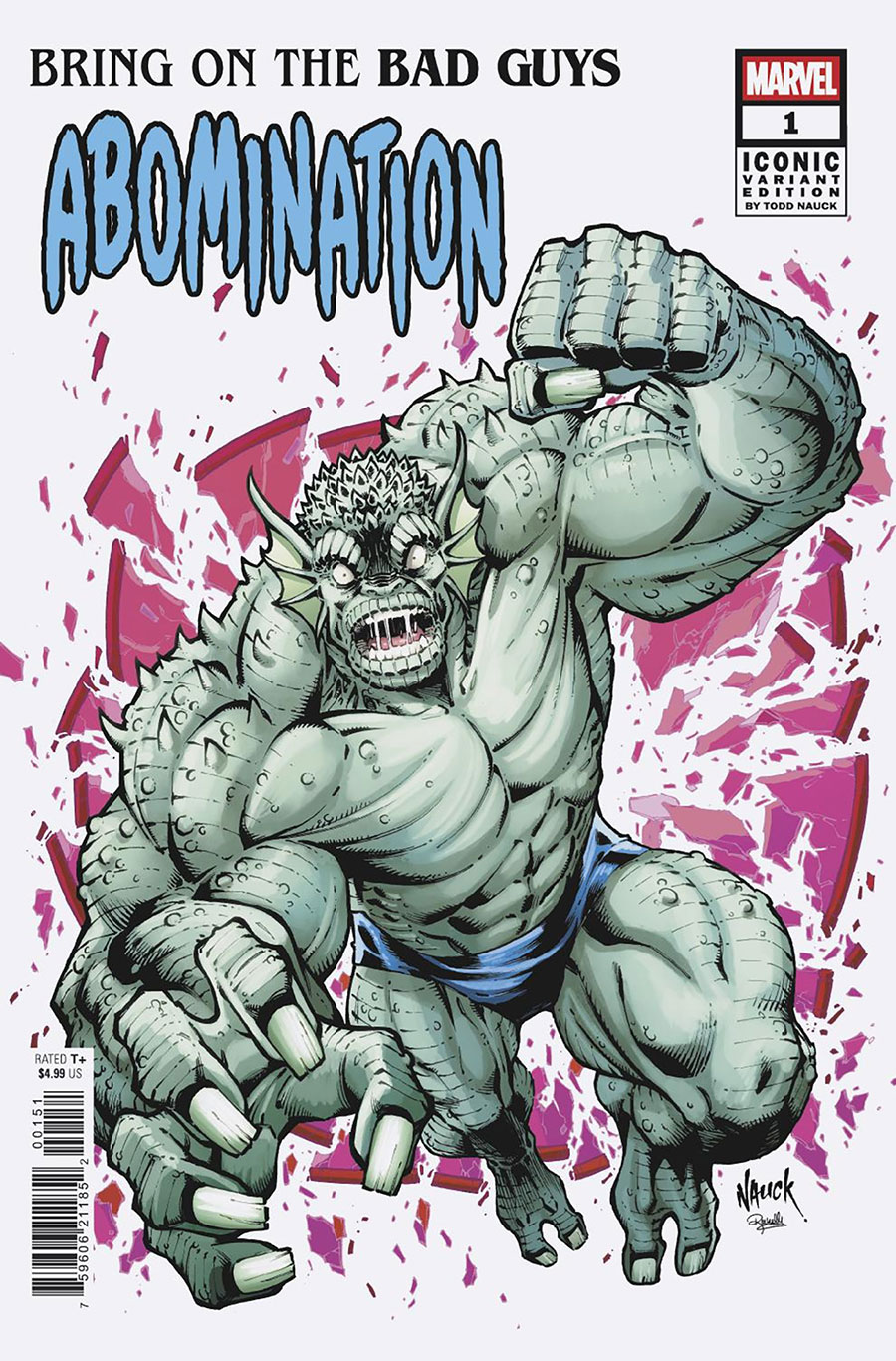 Bring On The Bad Guys Abomination #1 (One Shot) Cover B Variant Todd Nauck Iconic Cover
