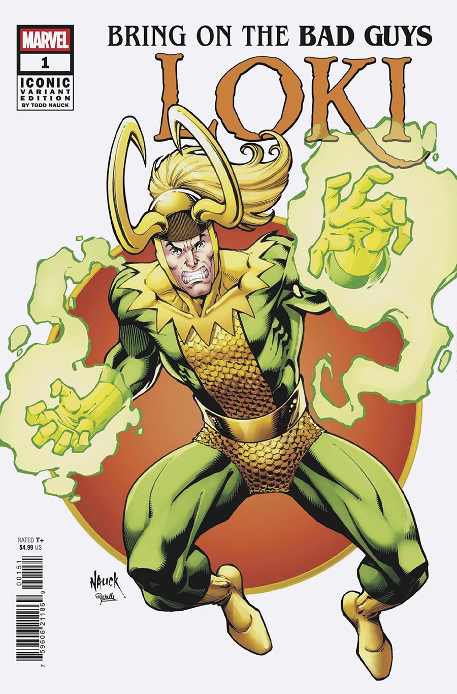 Bring On The Bad Guys Loki #1 (One Shot) Cover B Variant Todd Nauck Iconic Cover