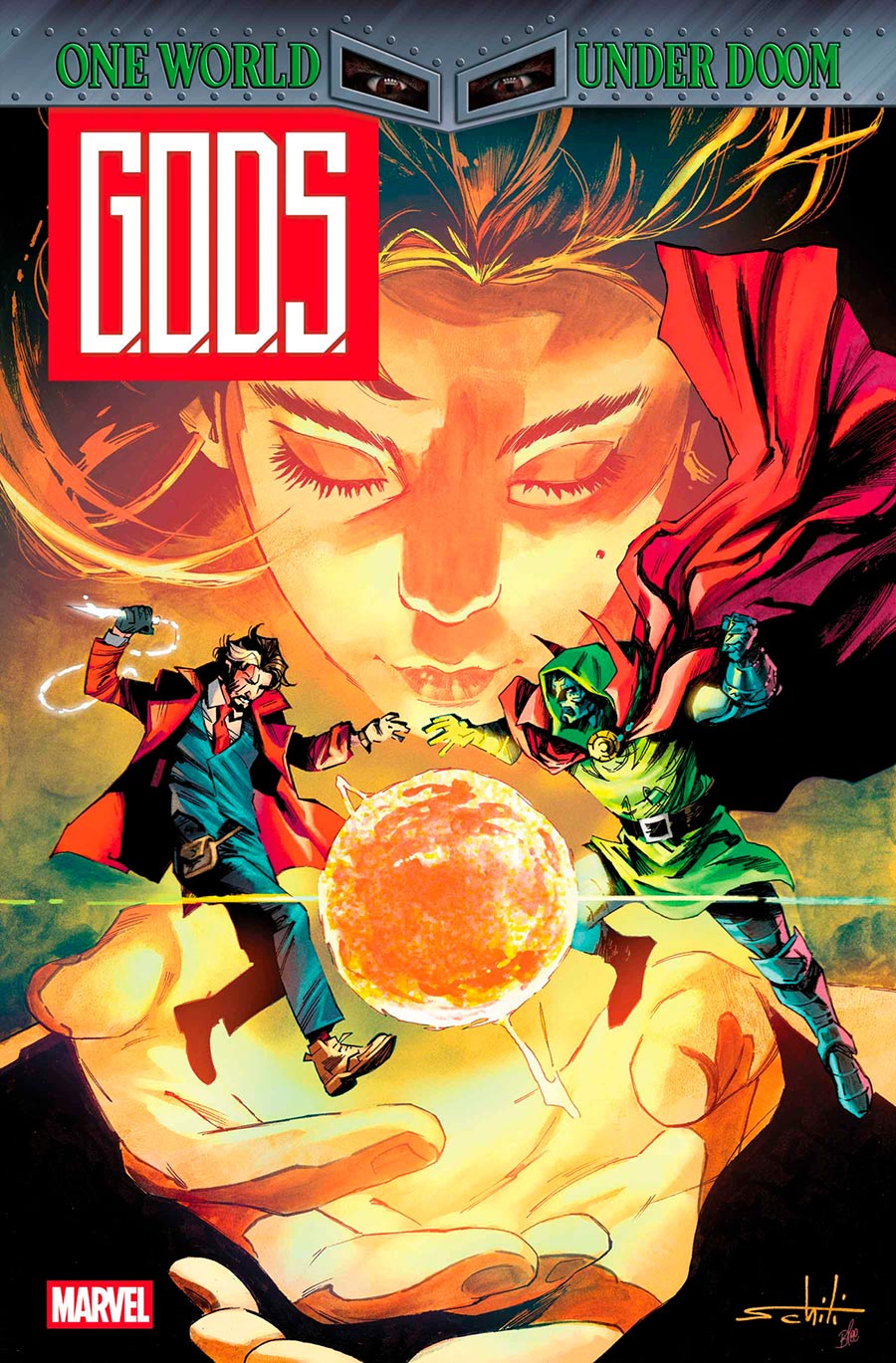 G.O.D.S. One World Under Doom #1 (One Shot) Cover A Regular Valerio Schiti Cover (One World Under Doom Tie-In)