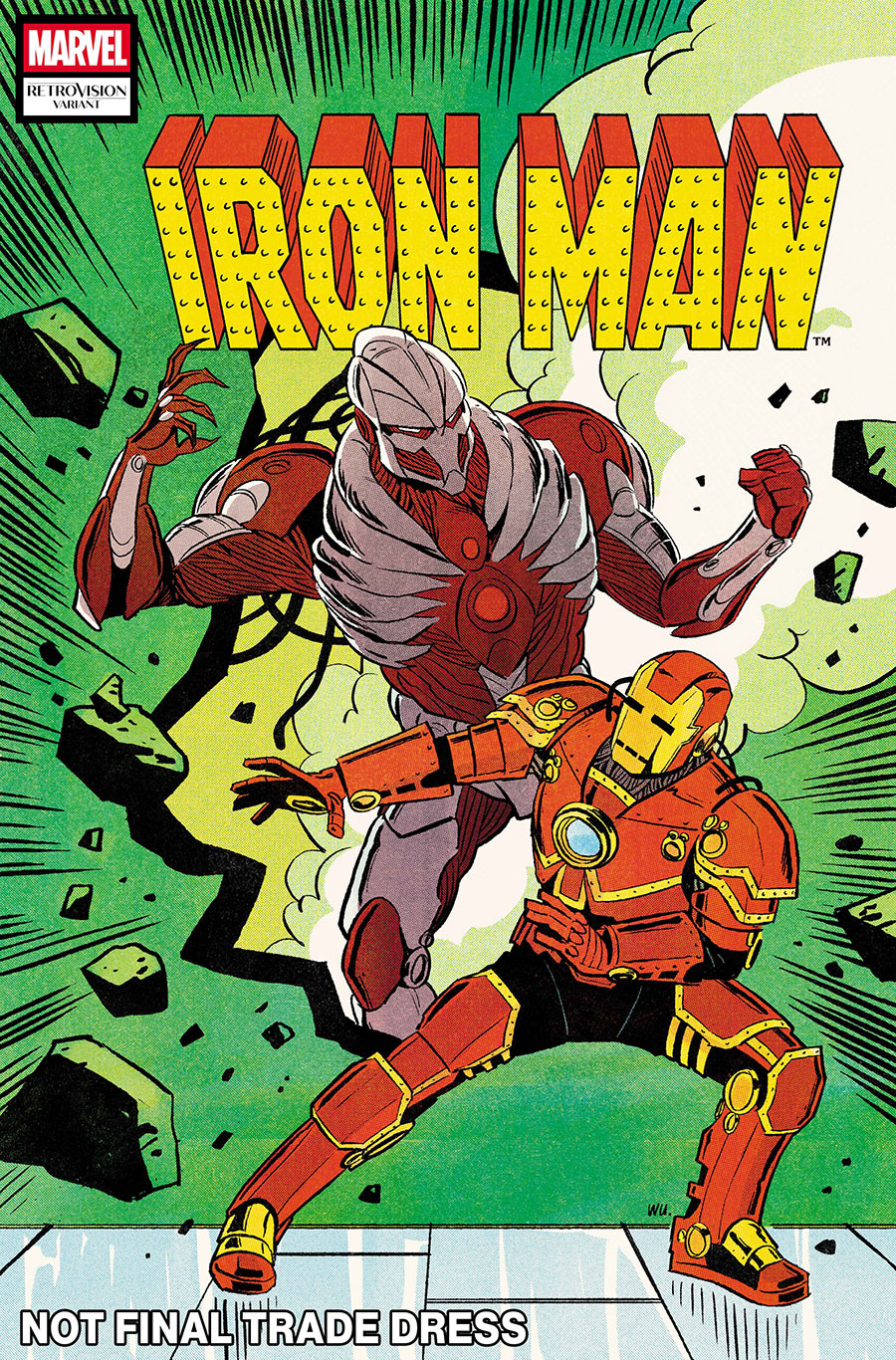 Iron Man Vol 7 #10 Cover B Variant Annie Wu Retro Vision Cover (One World Under Doom Tie-In)