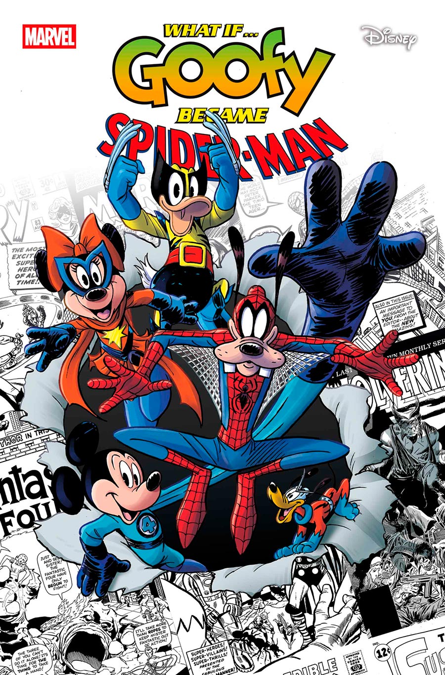 Marvel & Disney What If Goofy Became Spider-Man #1 (One Shot) Cover E Variant Andrea Feccero Cover