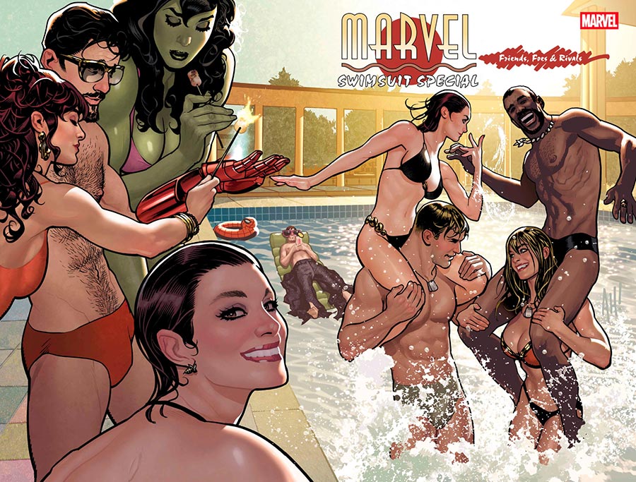 Marvel Swimsuit Special Friends Foes & Rivals #1 (One Shot) Cover A Regular Adam Hughes Wraparound Cover