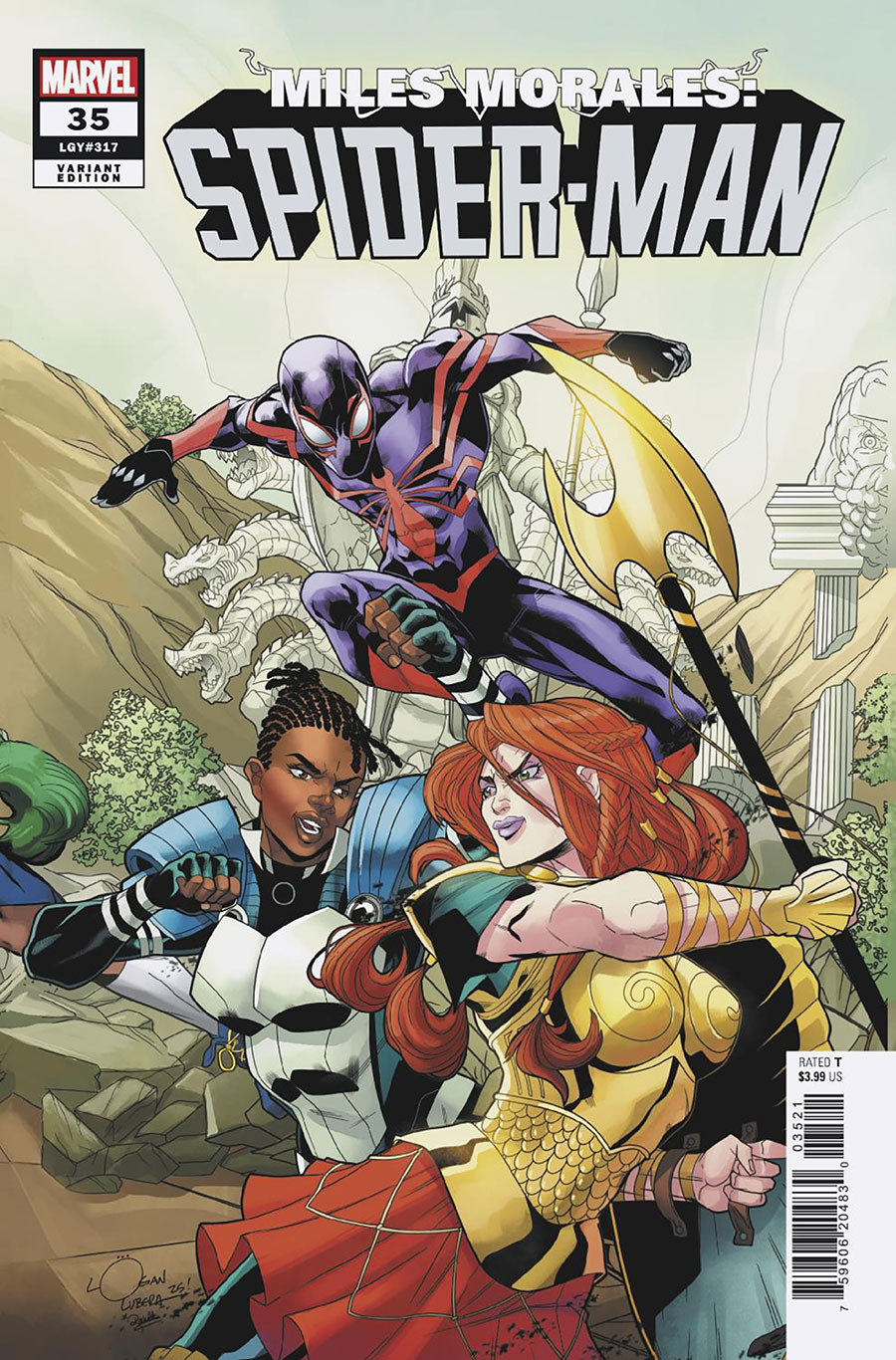 Miles Morales Spider-Man Vol 2 #35 Cover B Variant Logan Lubera 5-Part Connecting Cover
