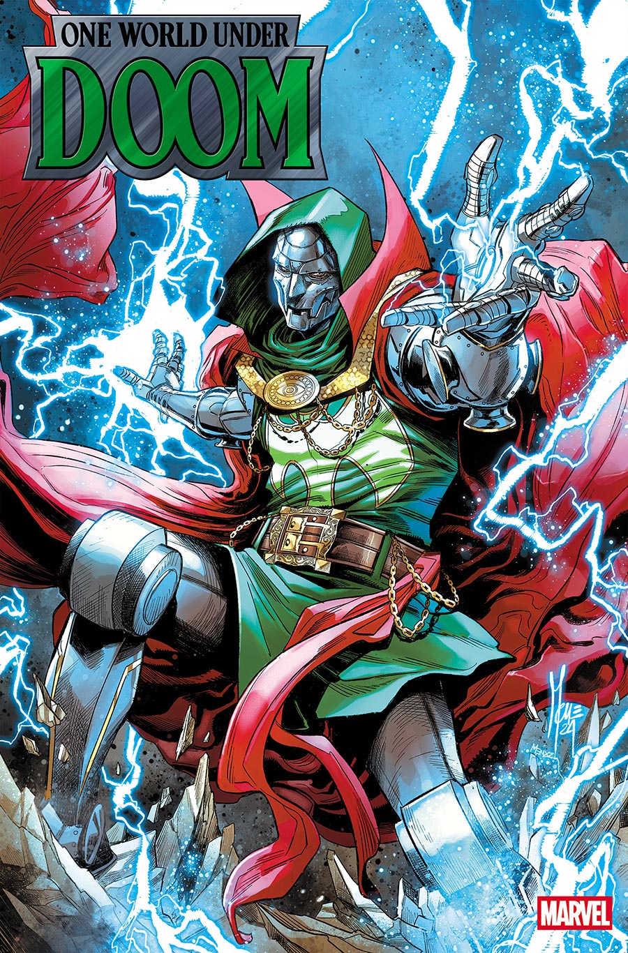 One World Under Doom #6 Cover G Variant Marco Checchetto Foil Cover