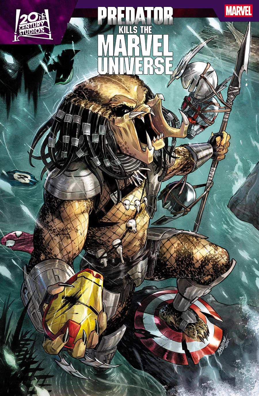 Predator Kills The Marvel Universe #1 Cover E Variant Michele Bandini Foil Cover