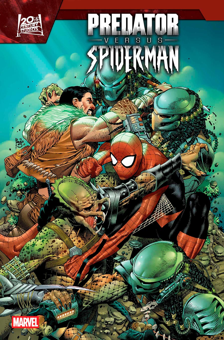 Predator vs Spider-Man #4 Cover A Regular Paulo Siqueira Cover