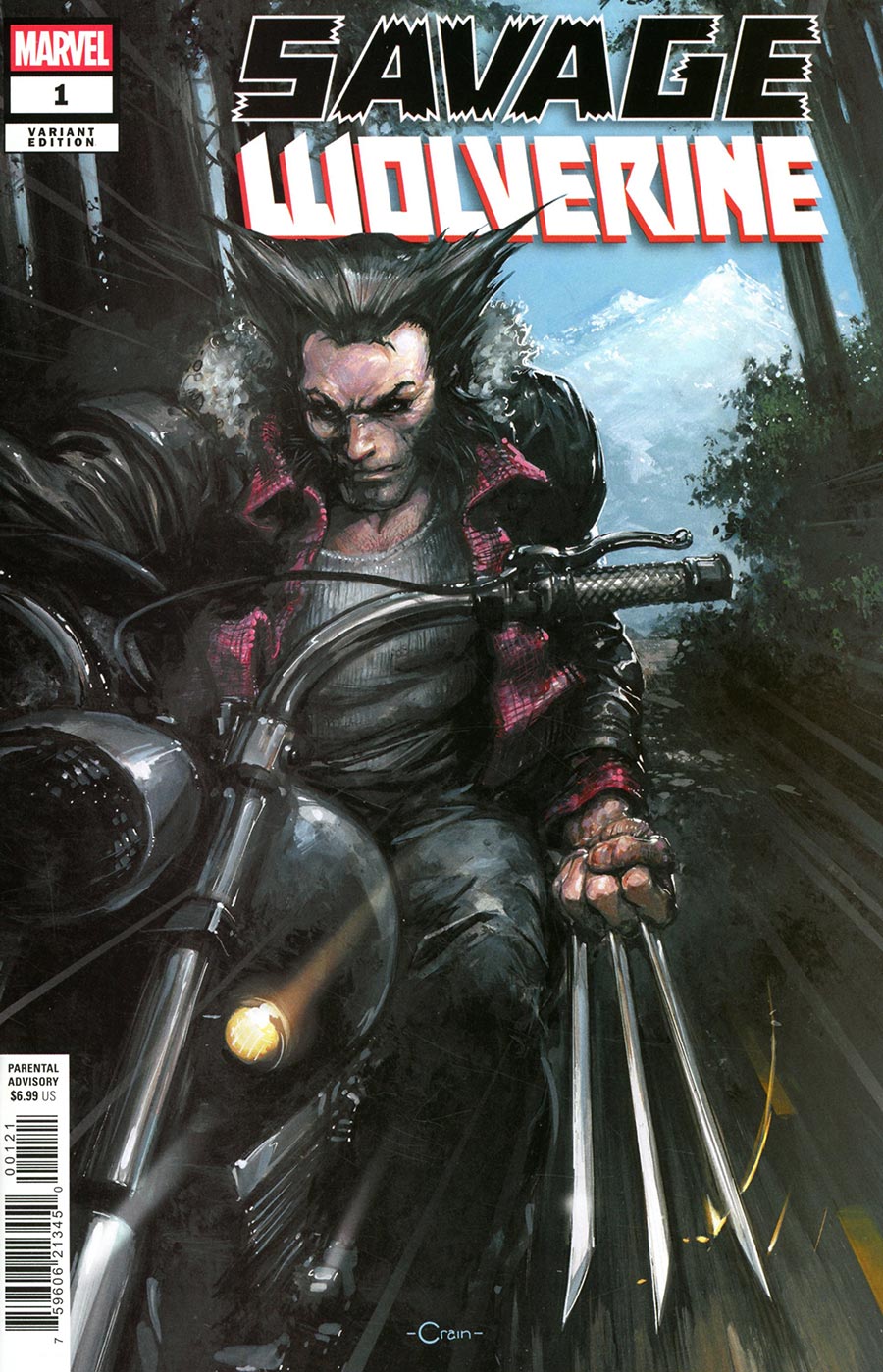 Savage Wolverine #1 (One Shot) Cover B Variant Clayton Crain Cover